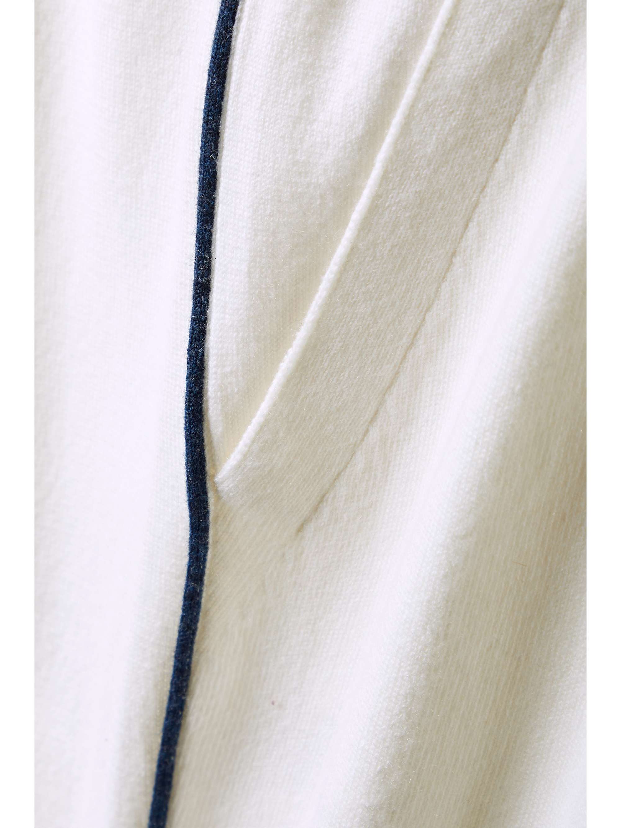 LORO PIANA University piped cashmere wide-leg pants