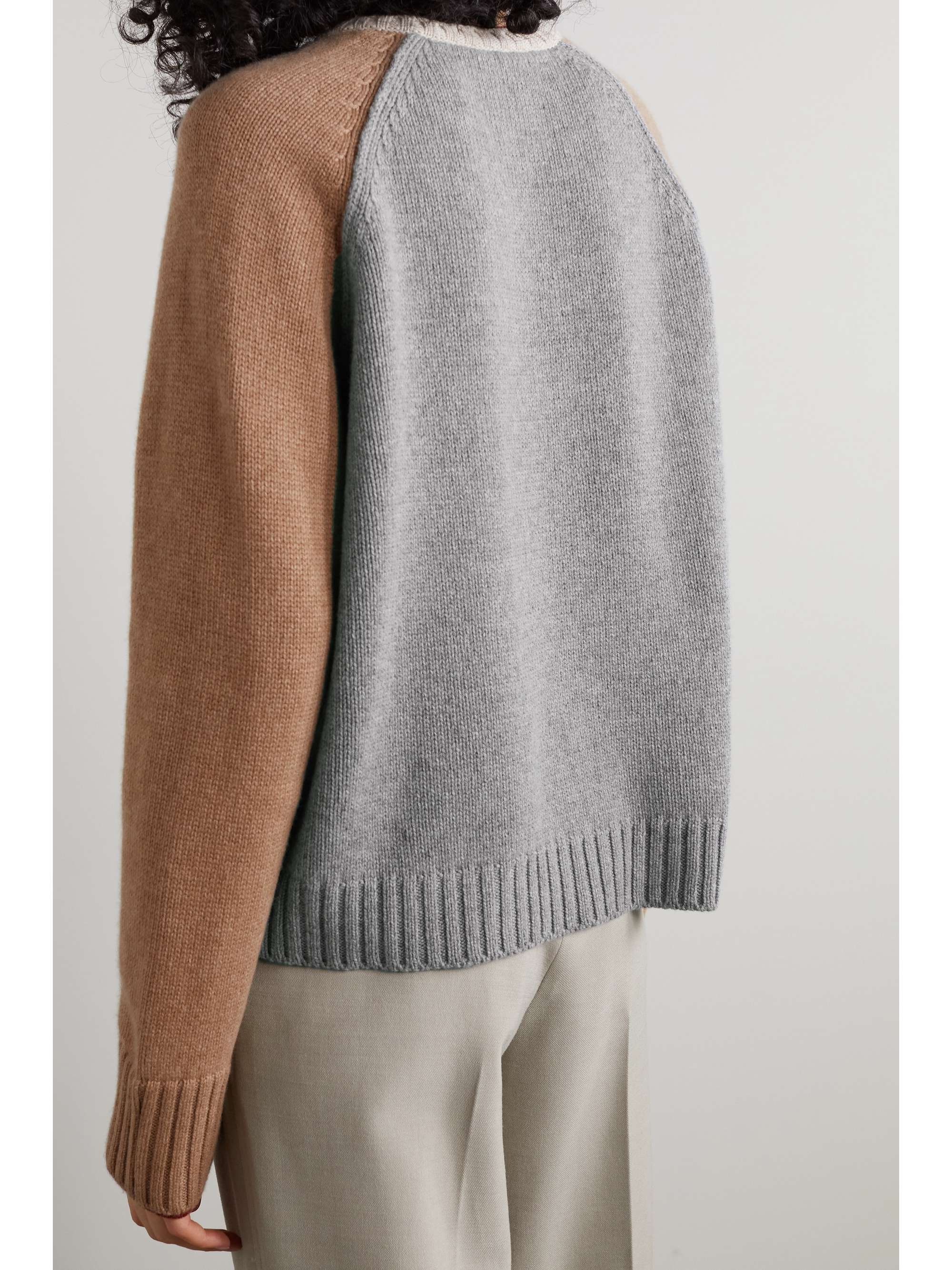 LORO PIANA Columbia color-block cashmere sweater