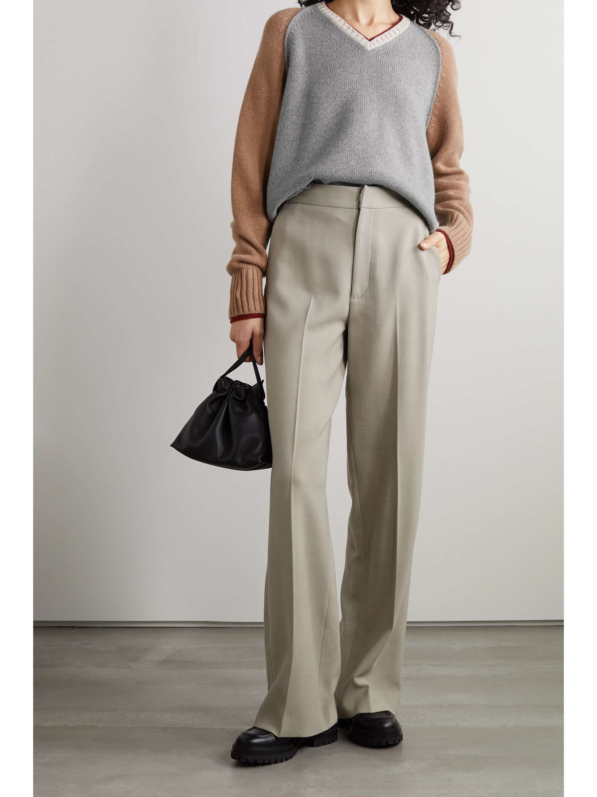 LORO PIANA Columbia color-block cashmere sweater