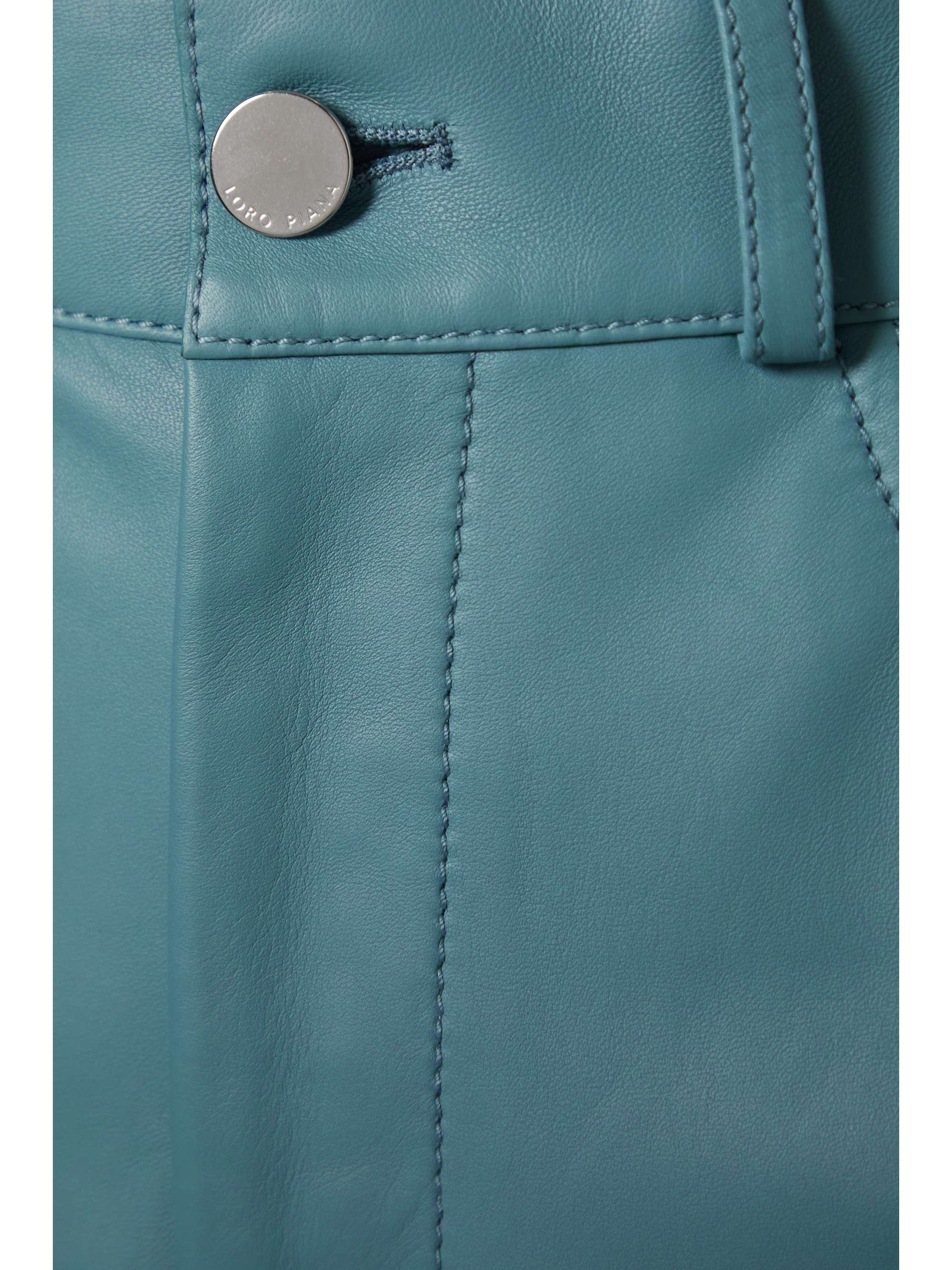 LORO PIANA Hose mit geradem Bein aus Leder