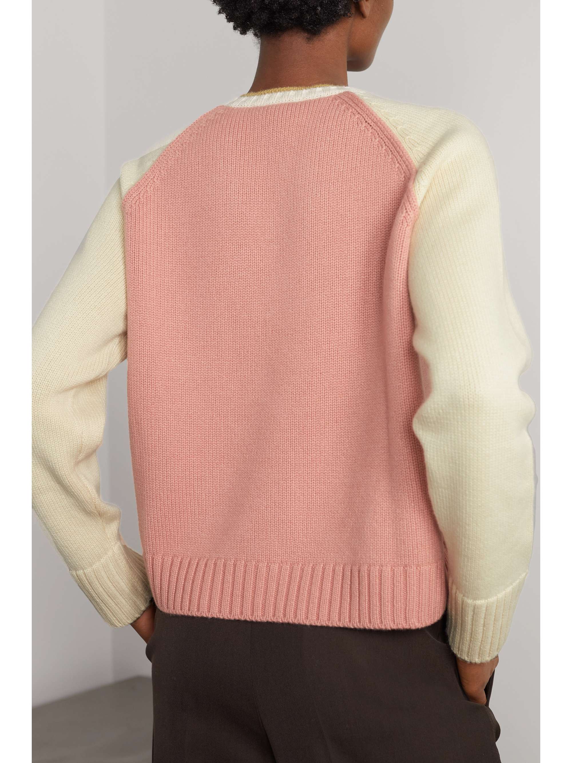 LORO PIANA Columbia Pullover aus Kaschmir in Colour-Block-Optik