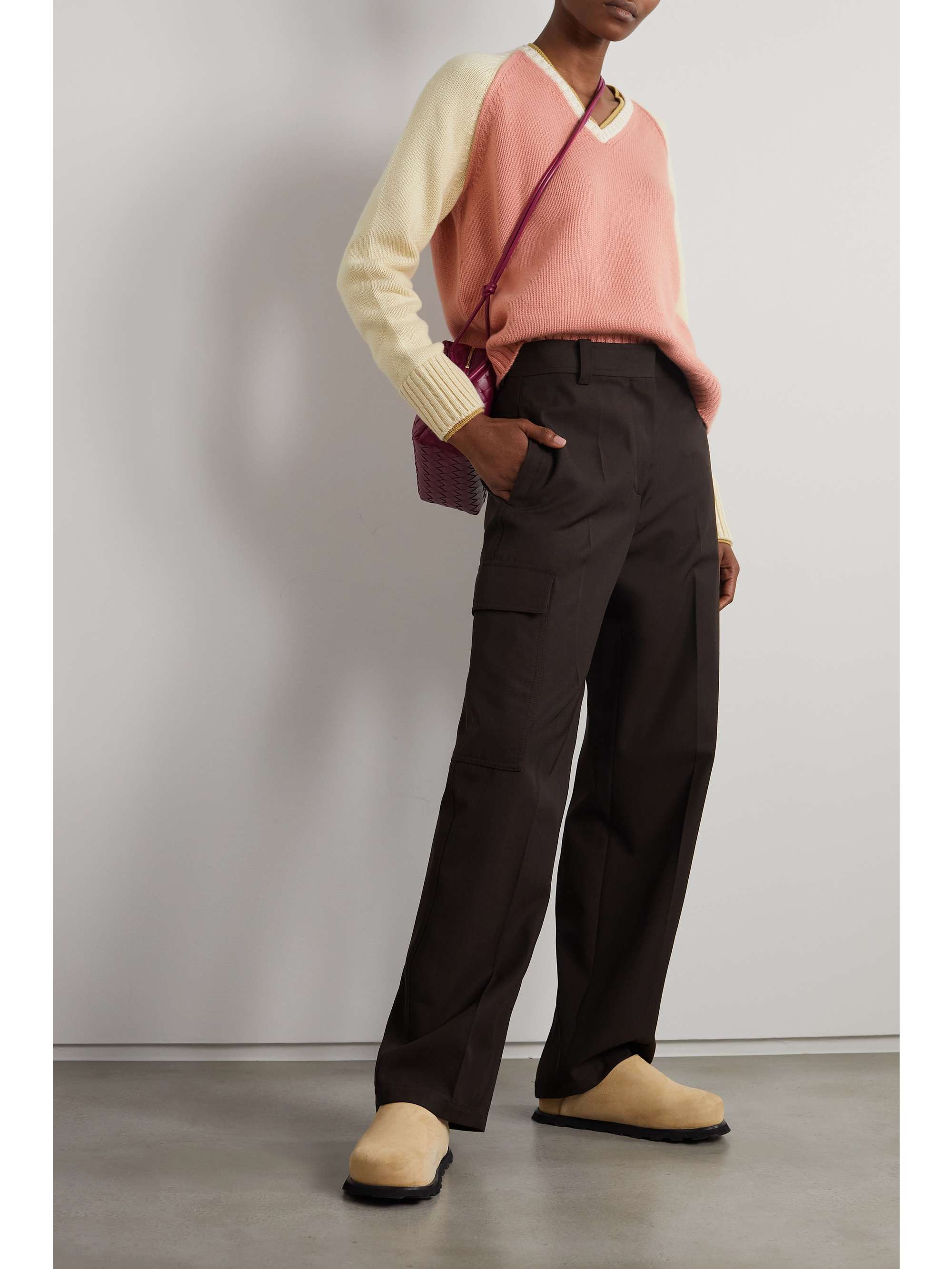 LORO PIANA Columbia Pullover aus Kaschmir in Colour-Block-Optik