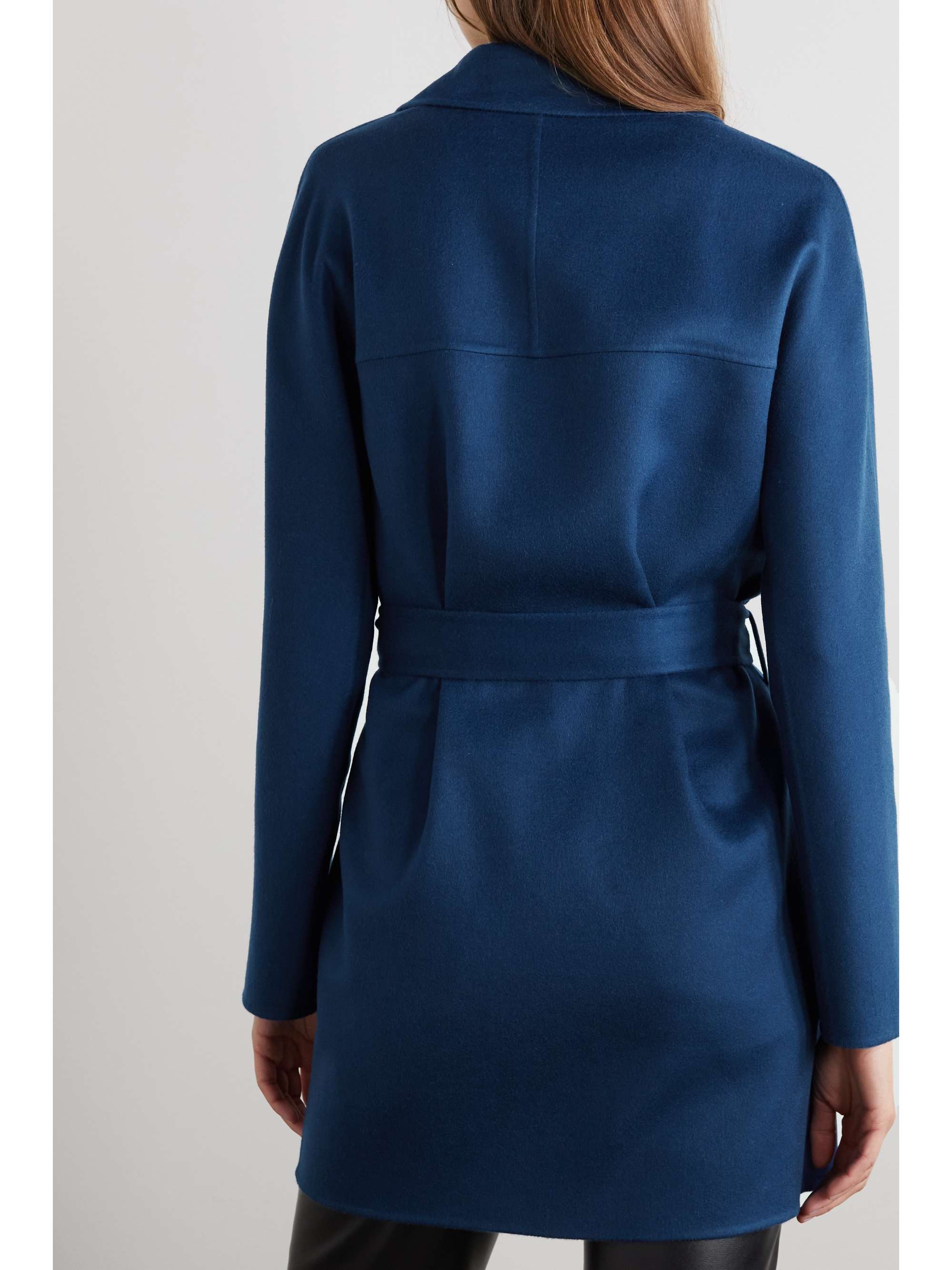 LORO PIANA Humphrey belted brushed cashmere coat