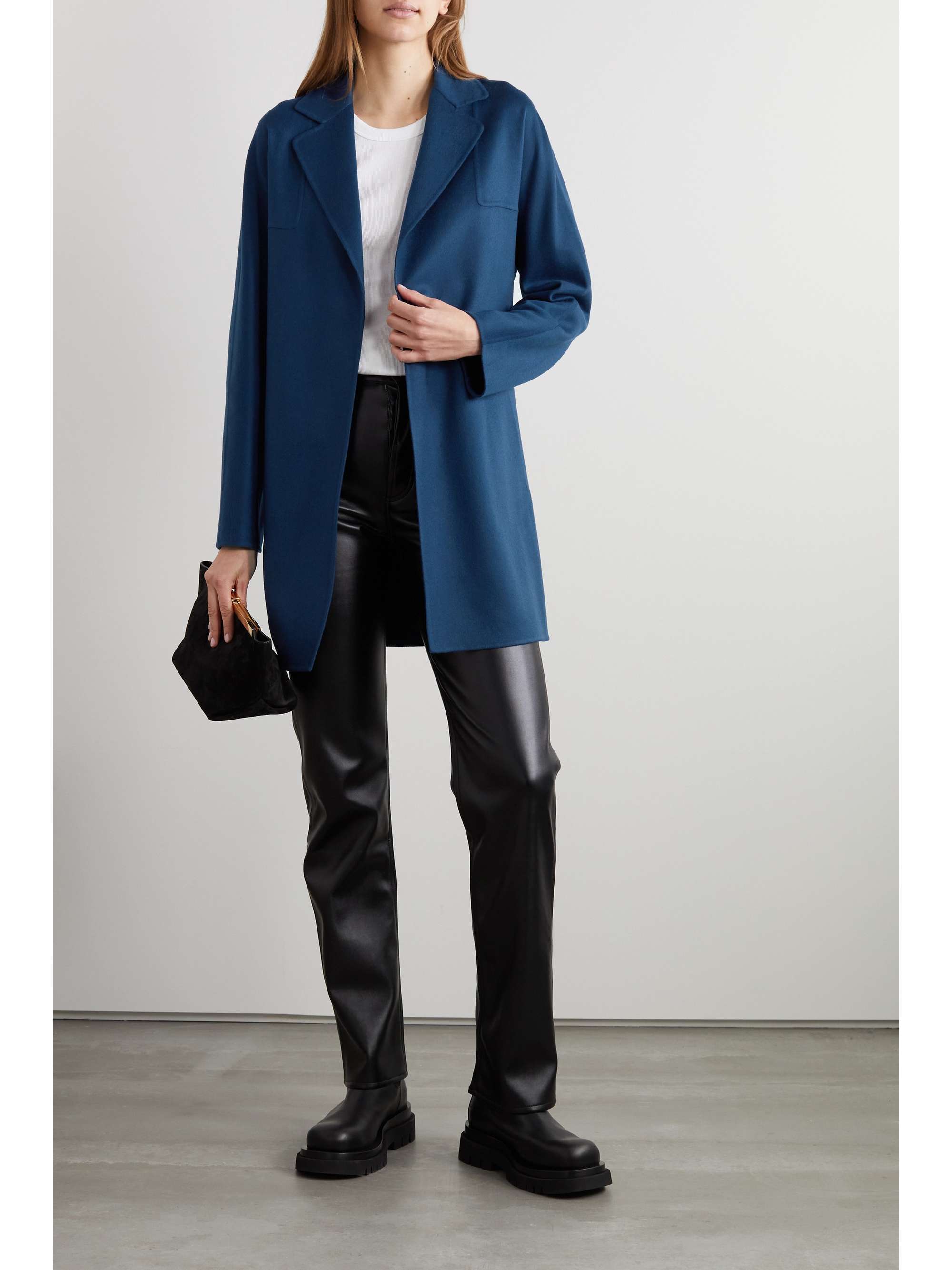 LORO PIANA Humphrey belted brushed cashmere coat