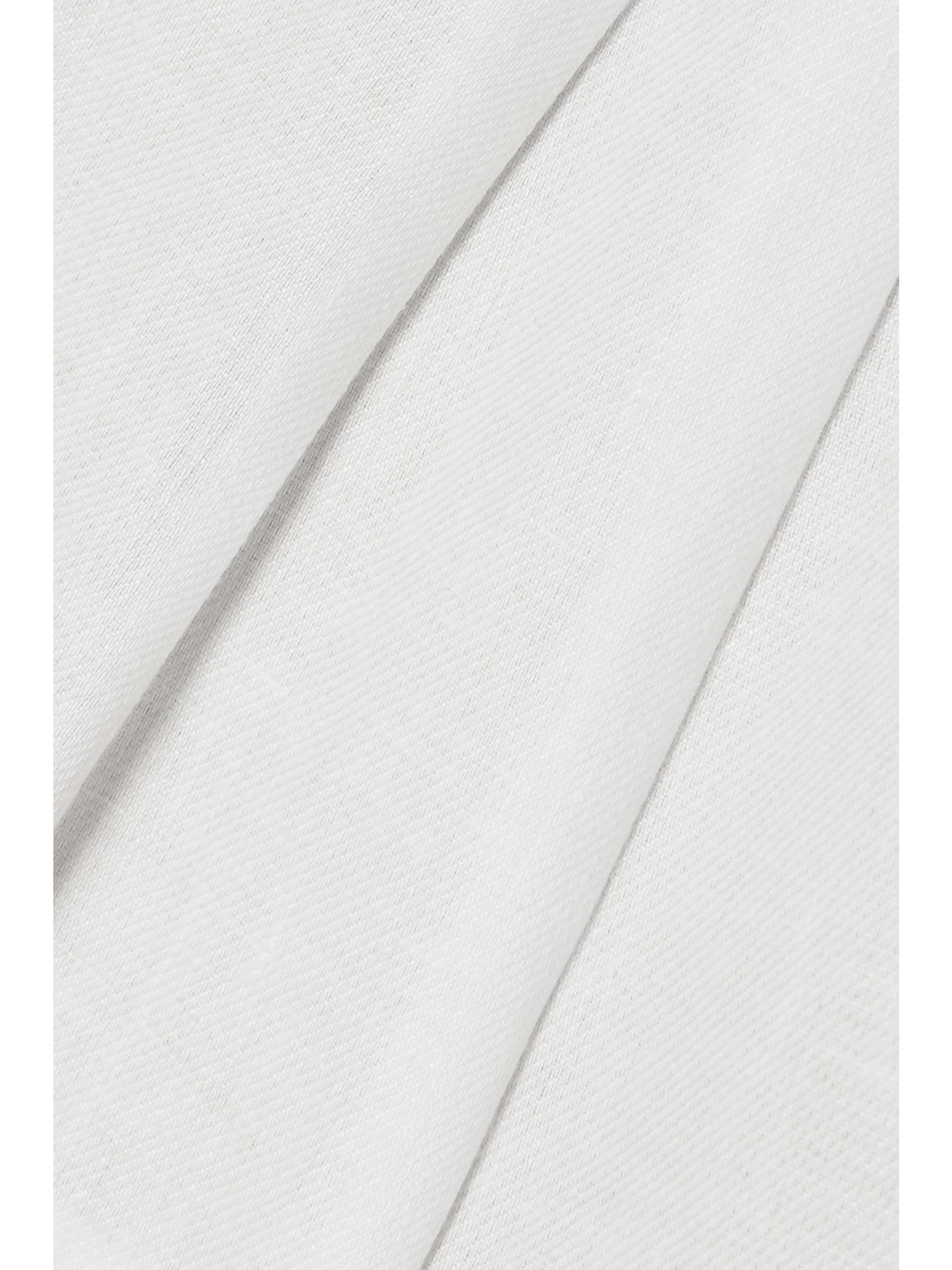 LORO PIANA Antigua pleated linen-twill shorts