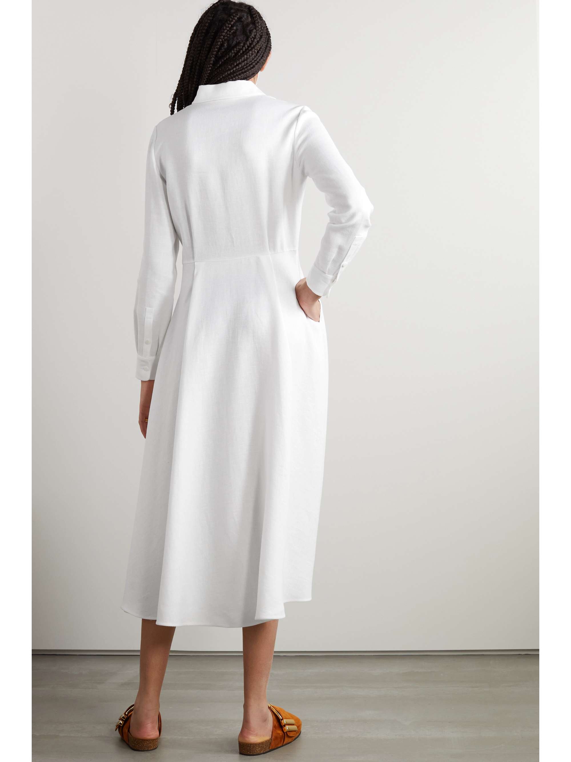 LORO PIANA Lucienne linen shirt dress