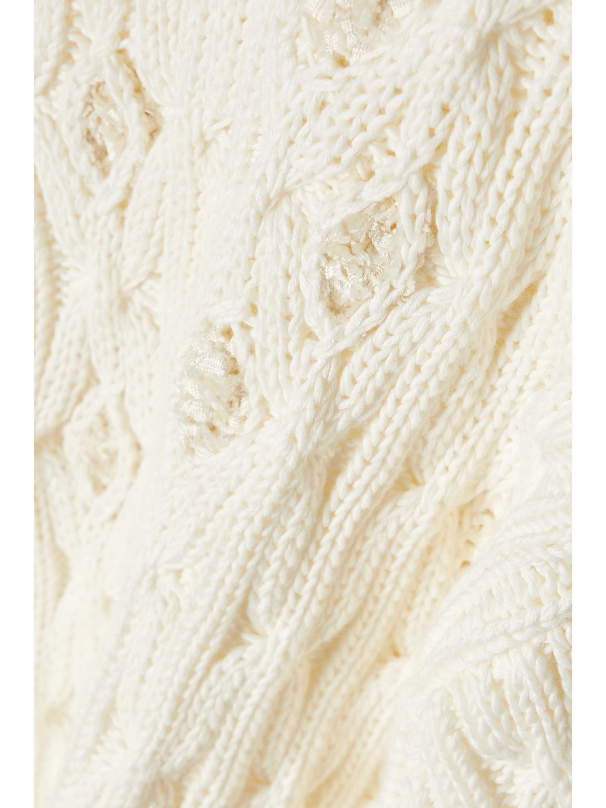 LORO PIANA Valencia verzierter Pullover in Zopfstrick