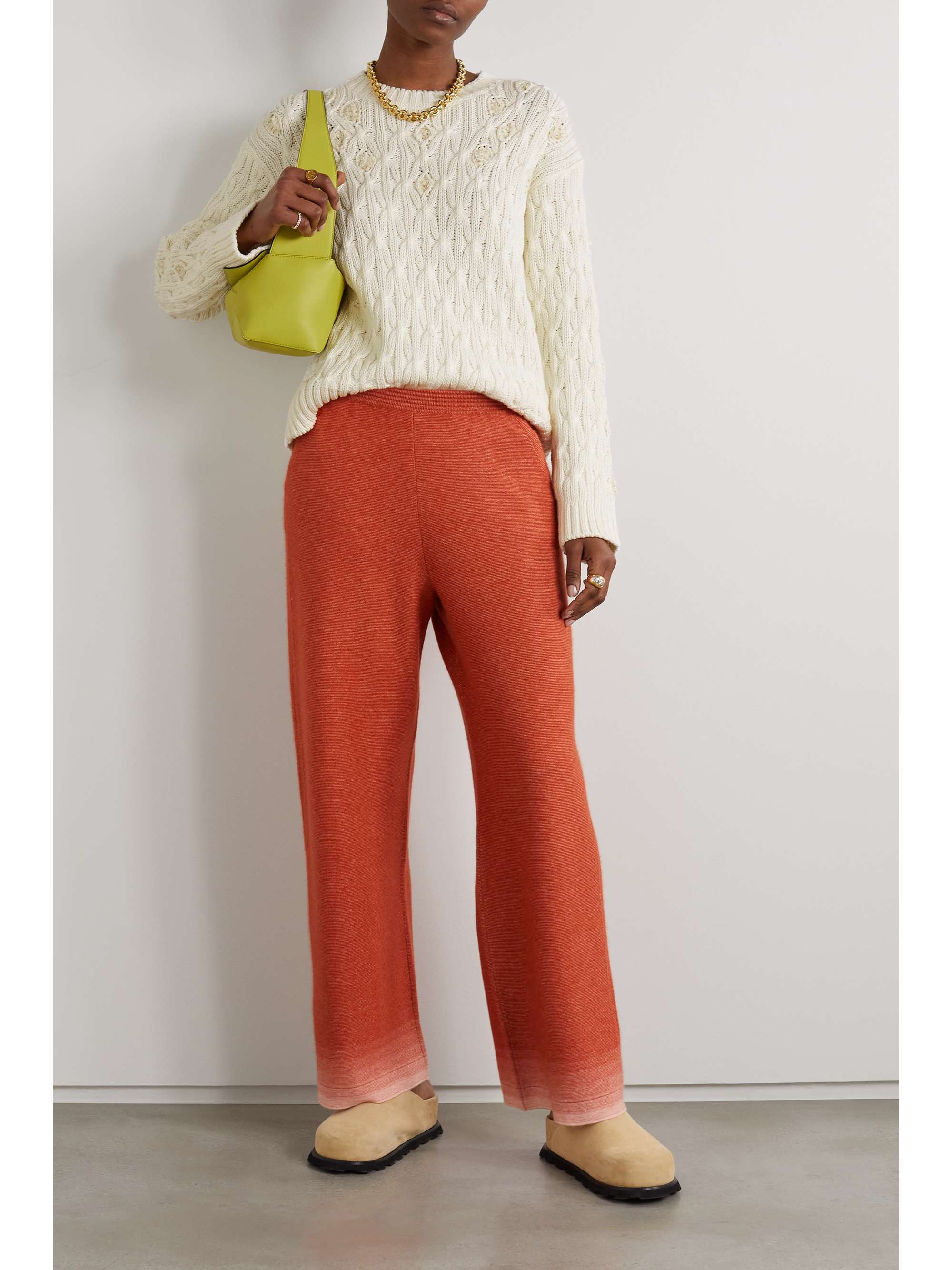 LORO PIANA Valencia verzierter Pullover in Zopfstrick