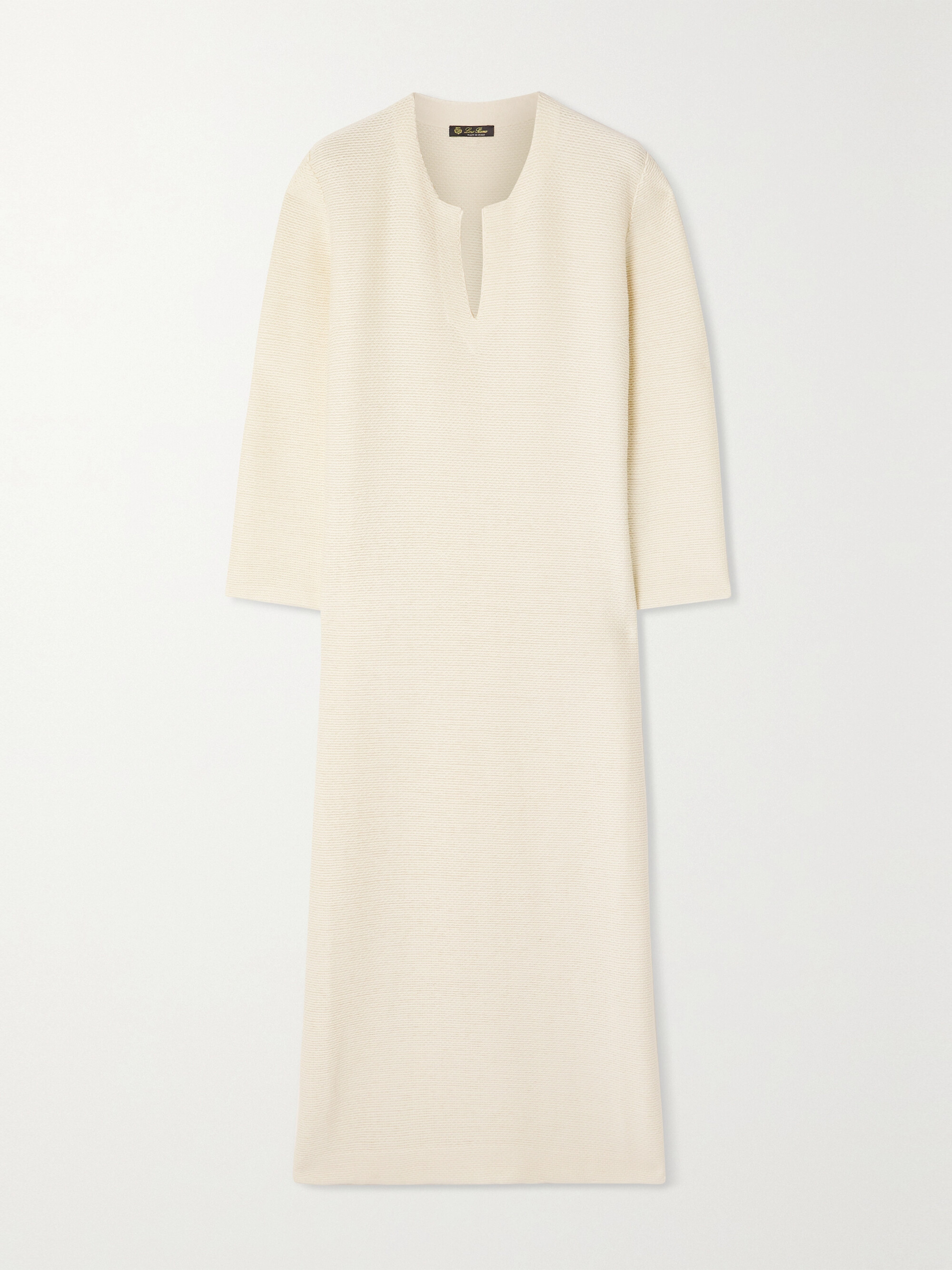 Loro Piana Beirut ribbed cashmere and silk-blend midi dress