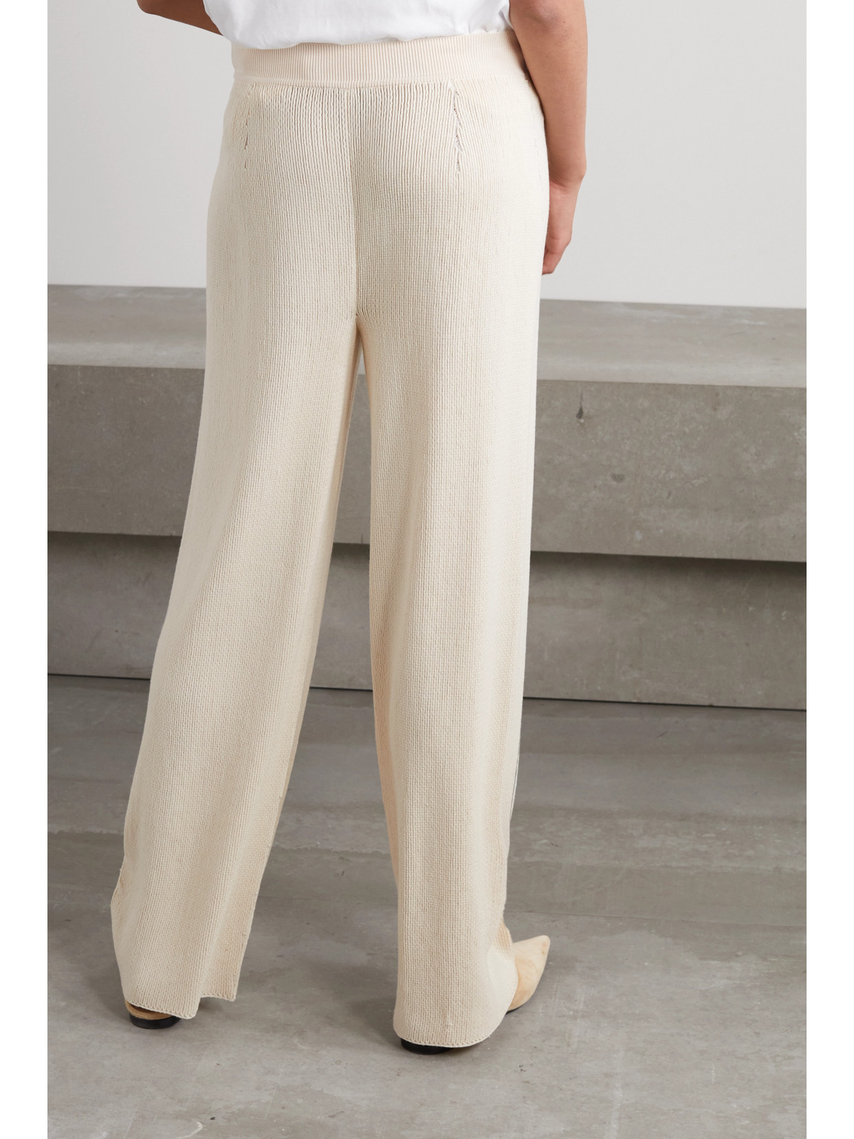 Loro Piana Beirut Cashmere And Silk-blend Pants In Neutrals