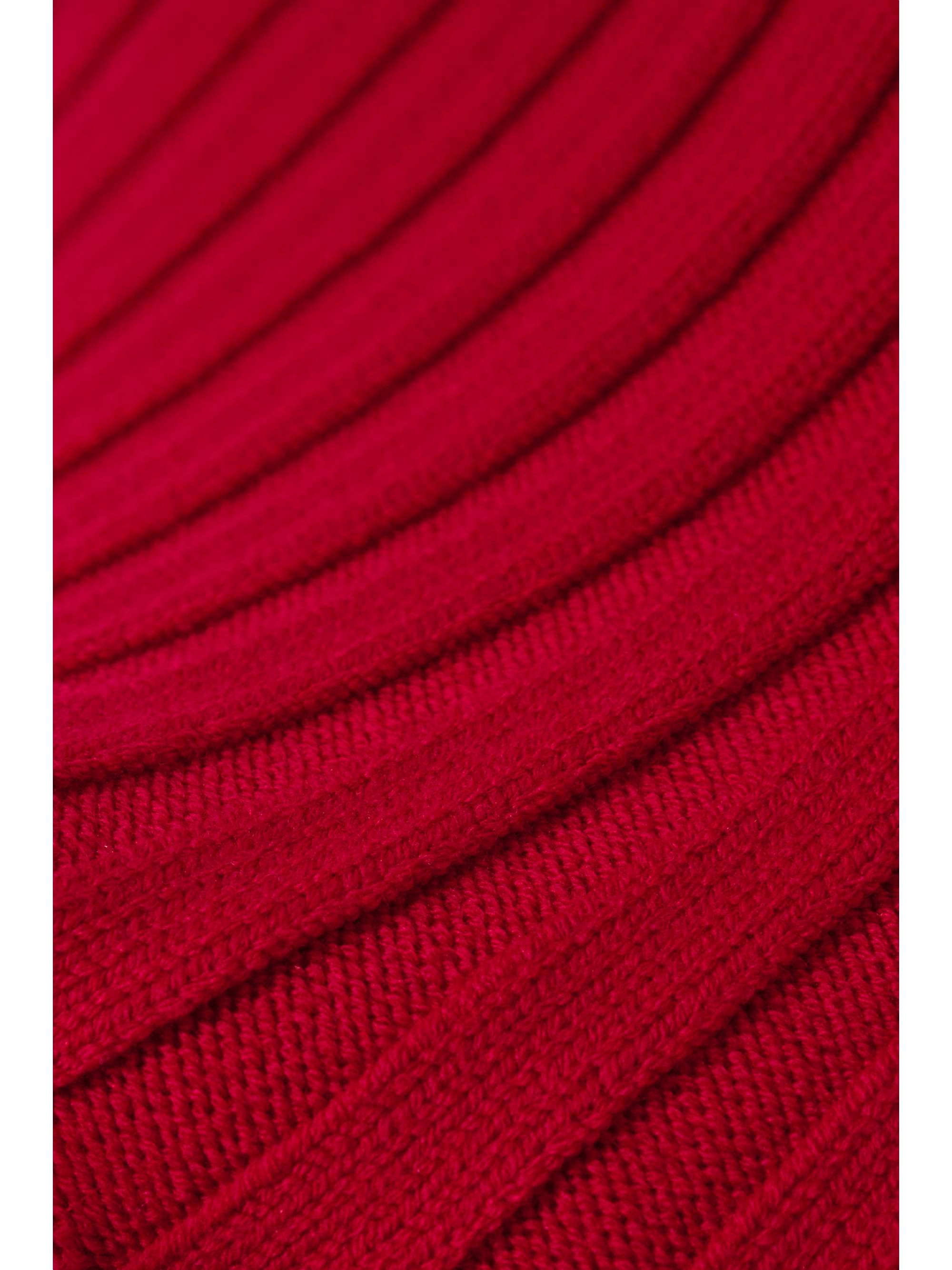 SAFIYAA Risetta off-the-shoulder ribbed merino wool-blend sweater