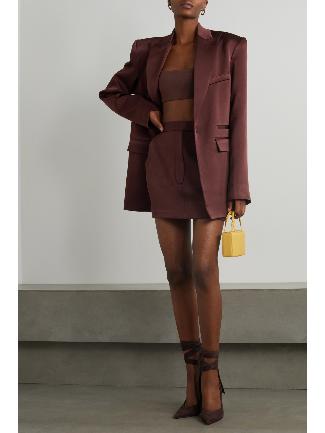 Rae Cropped Crepe Top
