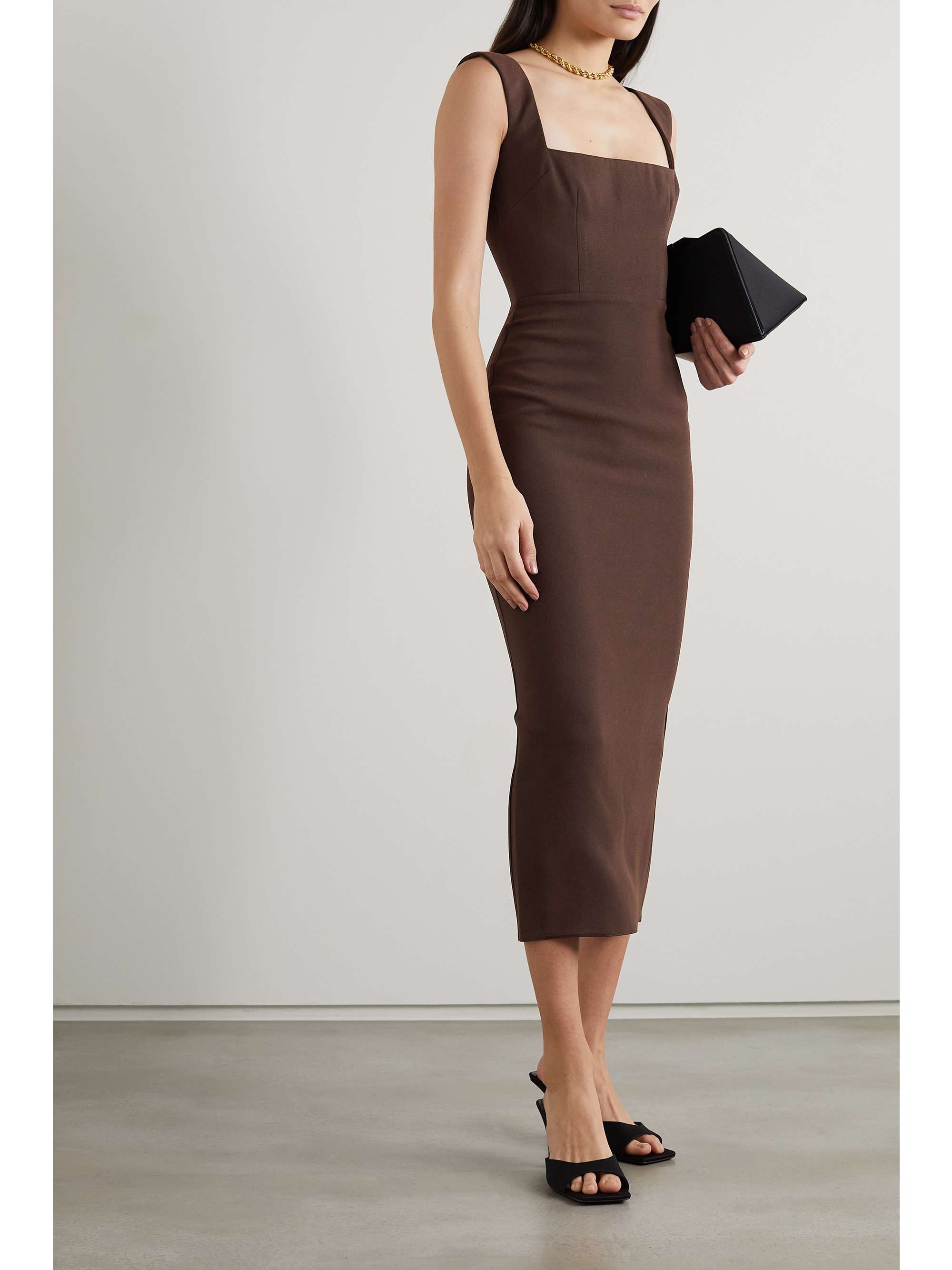 Crepe Dress Midi