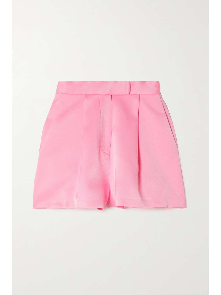 Satin Crepe Shorts Pink
