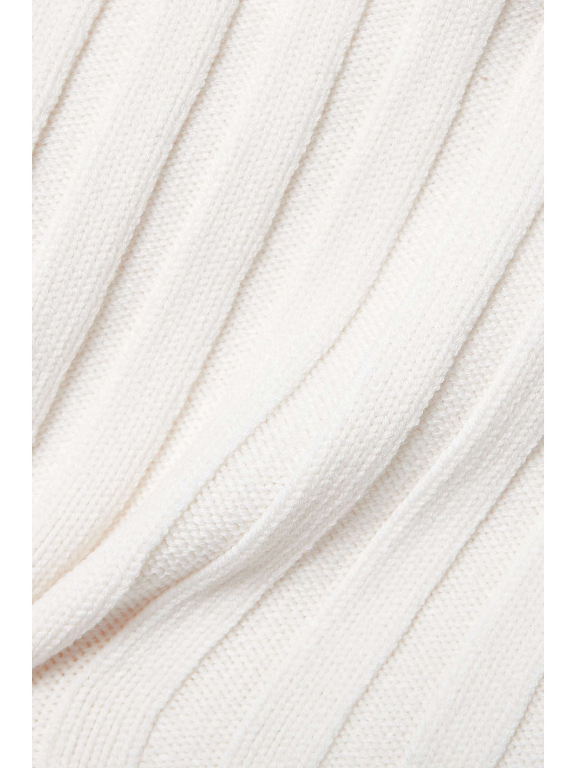 SAFIYAA Risette off-the-shoulder merino wool-blend midi dress