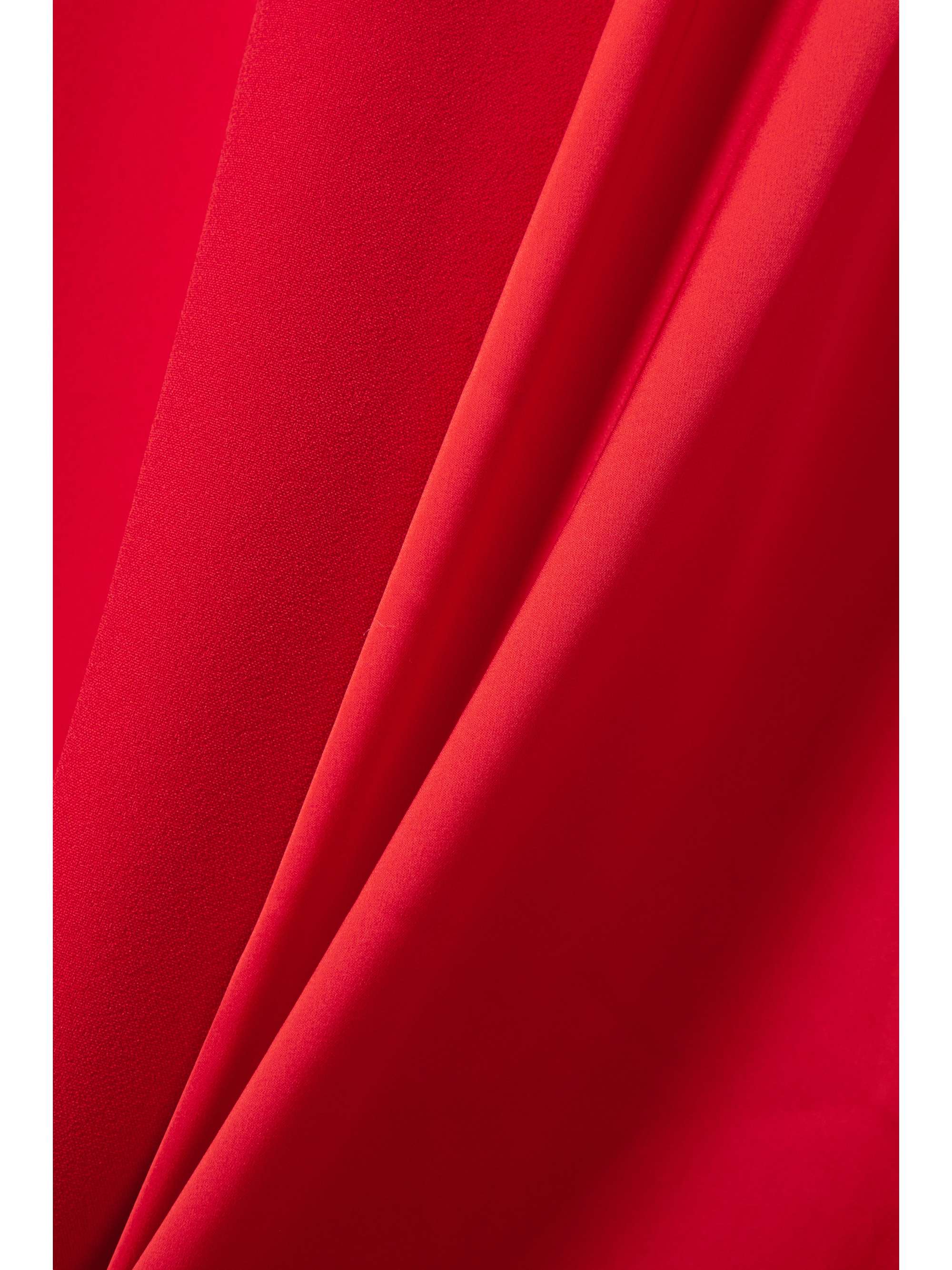 SAFIYAA Angelina cape-effect crepe and satin gown