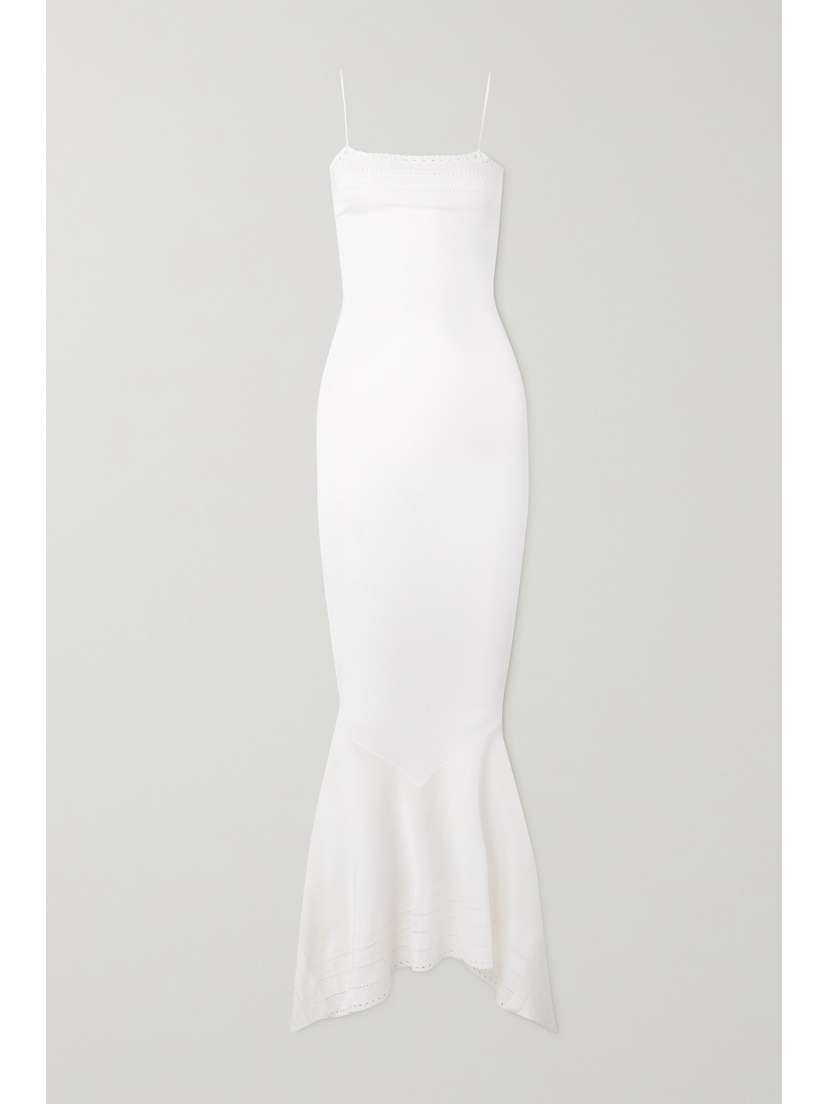 Alexandre Vauthier Perforated Stretch-knit Gown