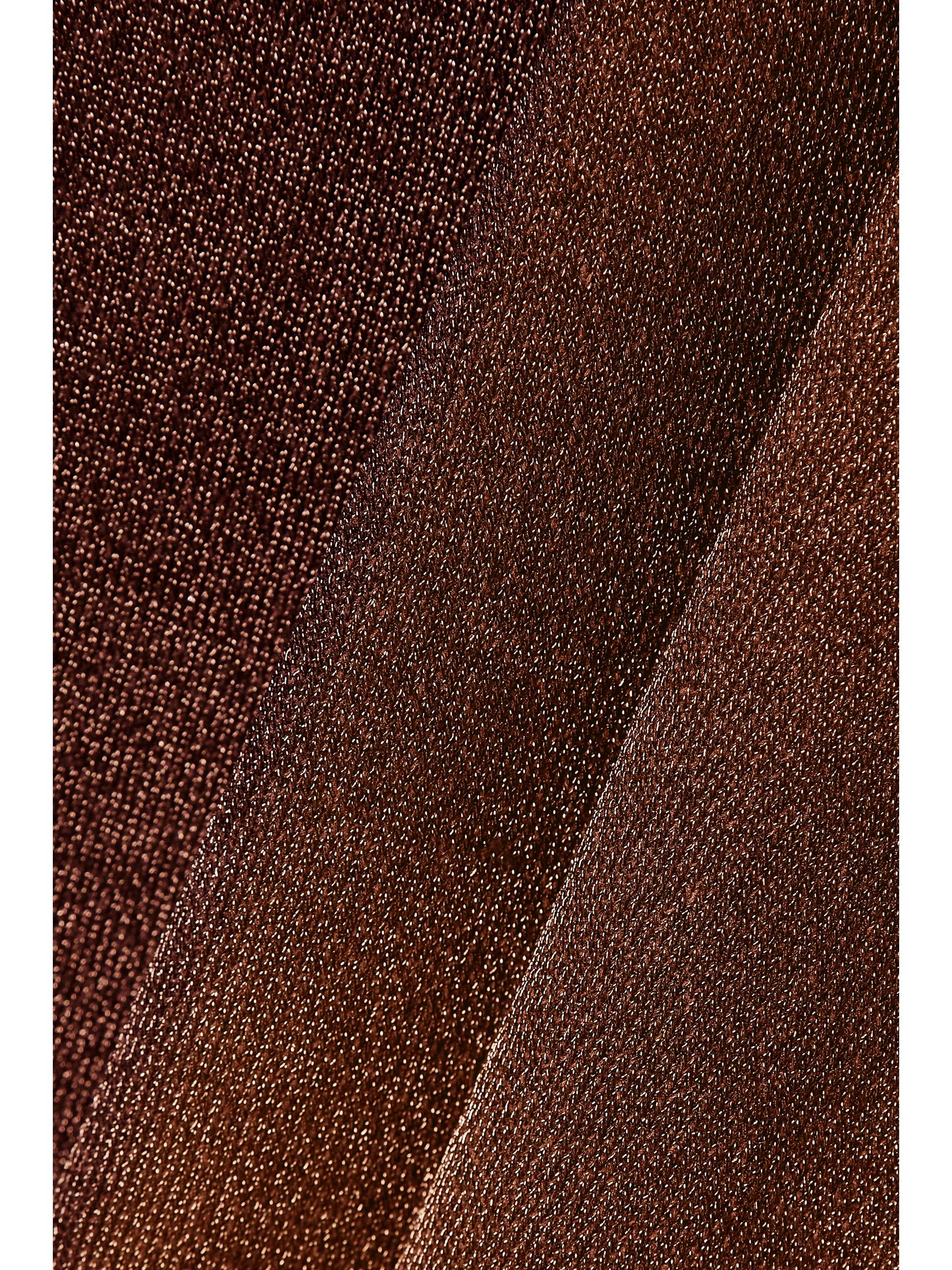 HERVÉ LÉGER Metallic recycled stretch-knit maxi skirt