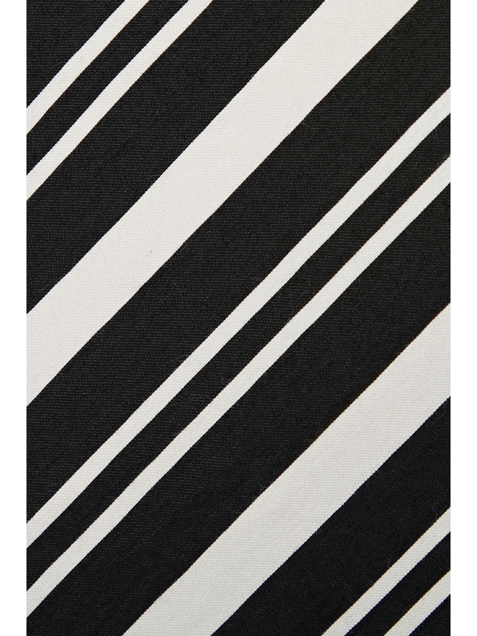 JASON WU Asymmetric striped twill top