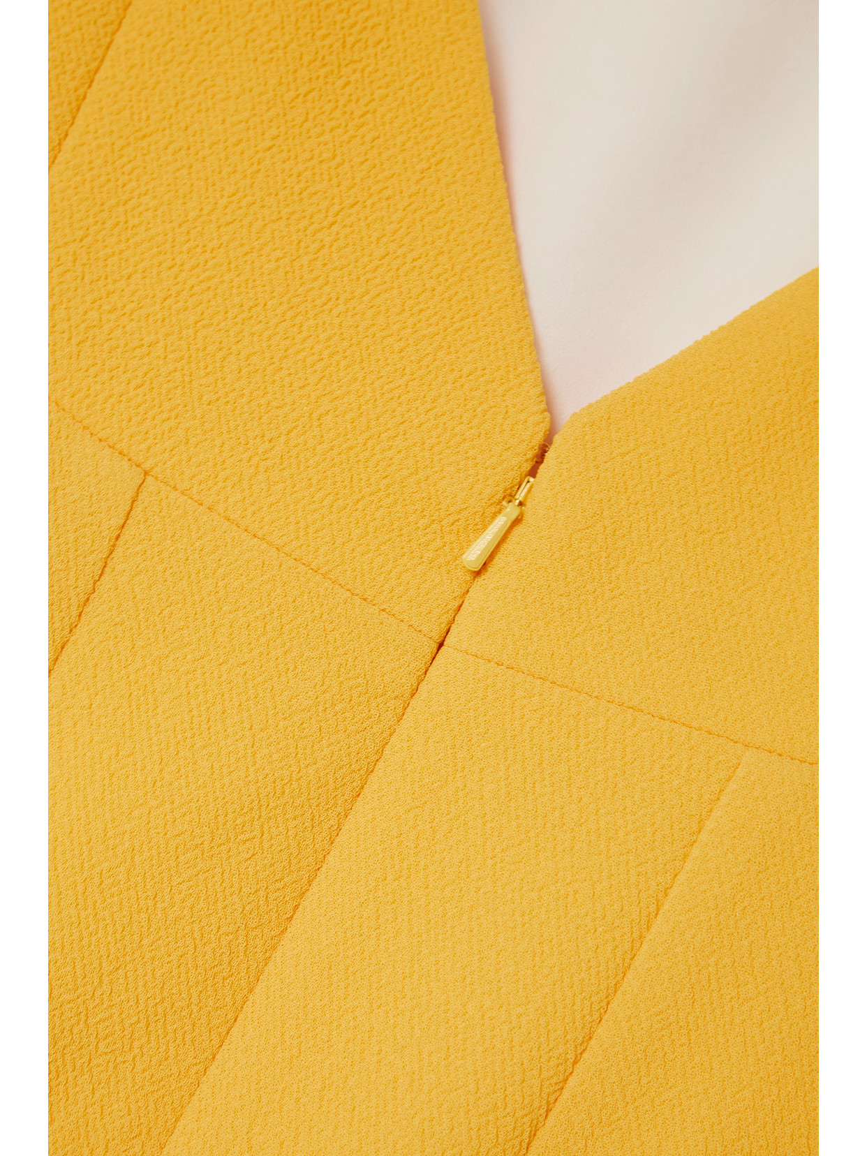 Emilia Wickstead Cleo Open-back Cloqué Midi Dress In Yellow