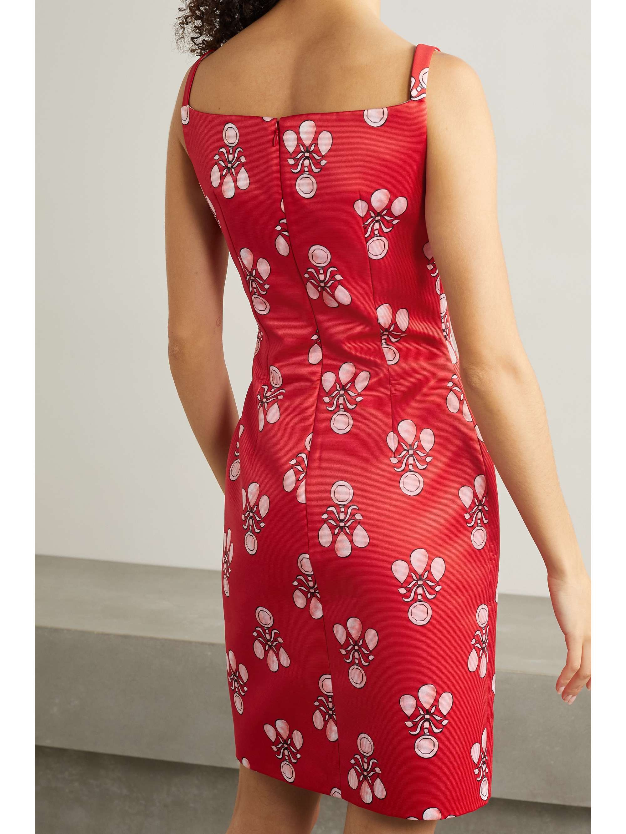 EMILIA WICKSTEAD Elena printed faille mini dress