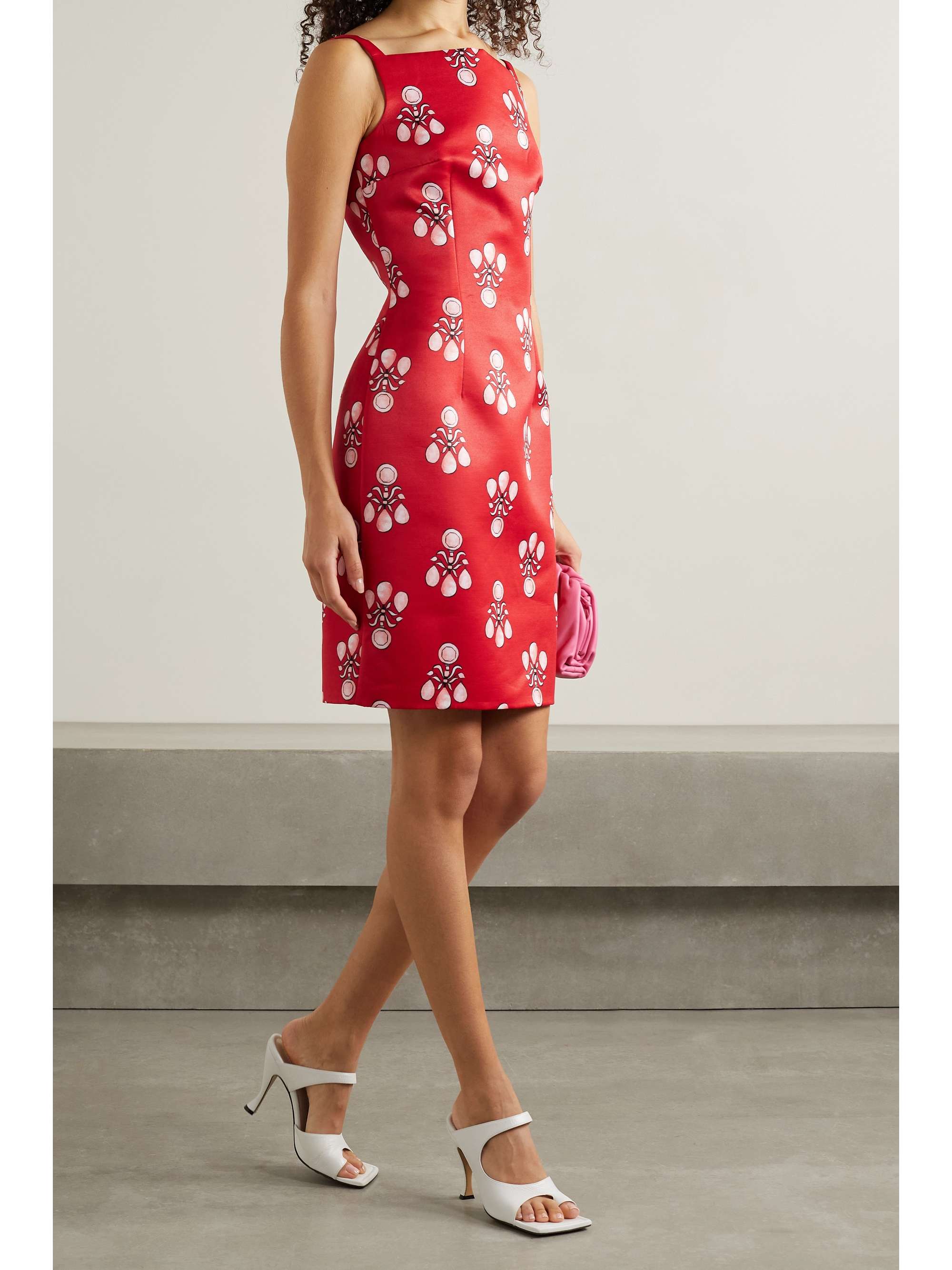 EMILIA WICKSTEAD Elena printed faille mini dress