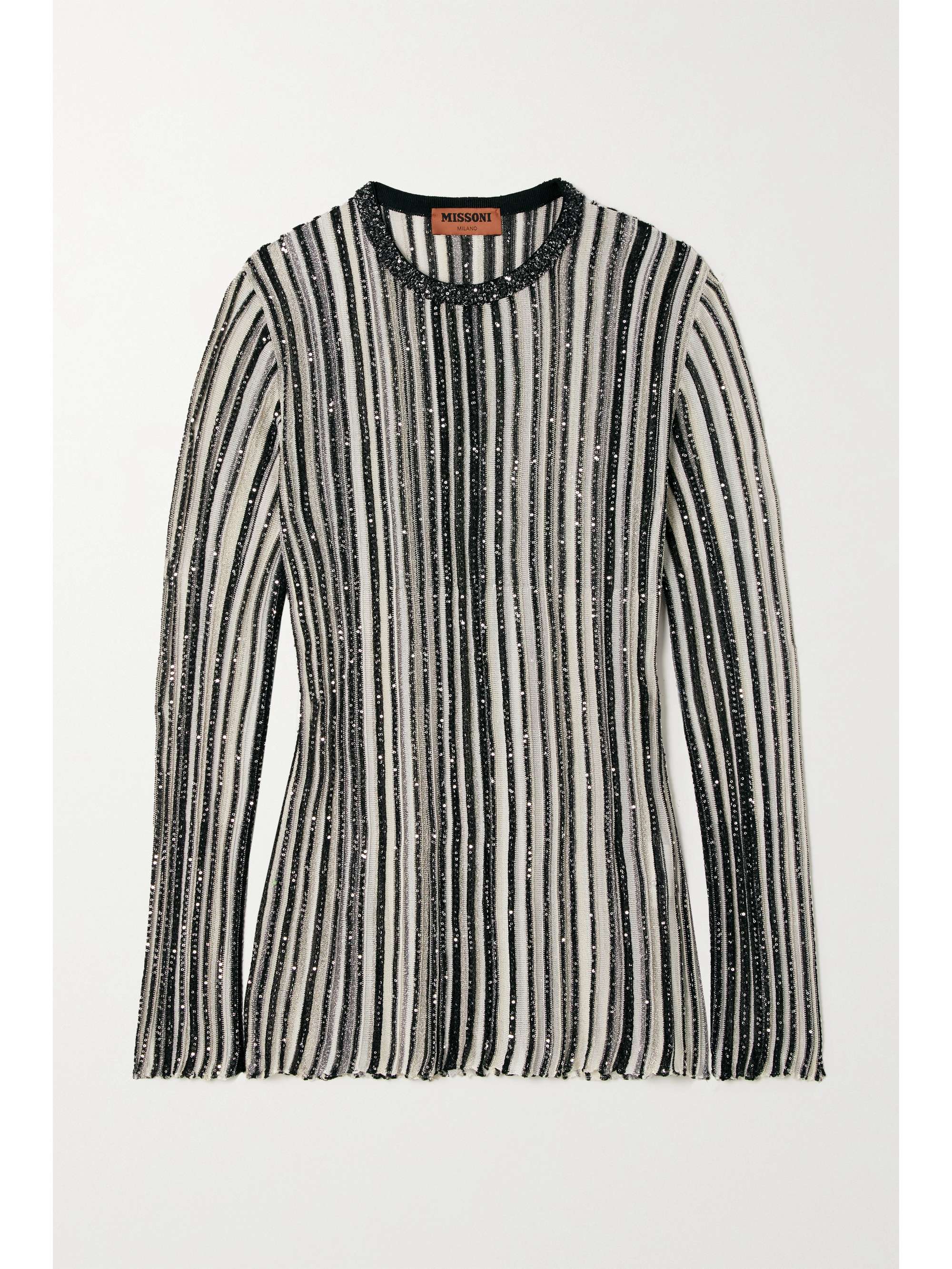 black and white vertical striped cardigan