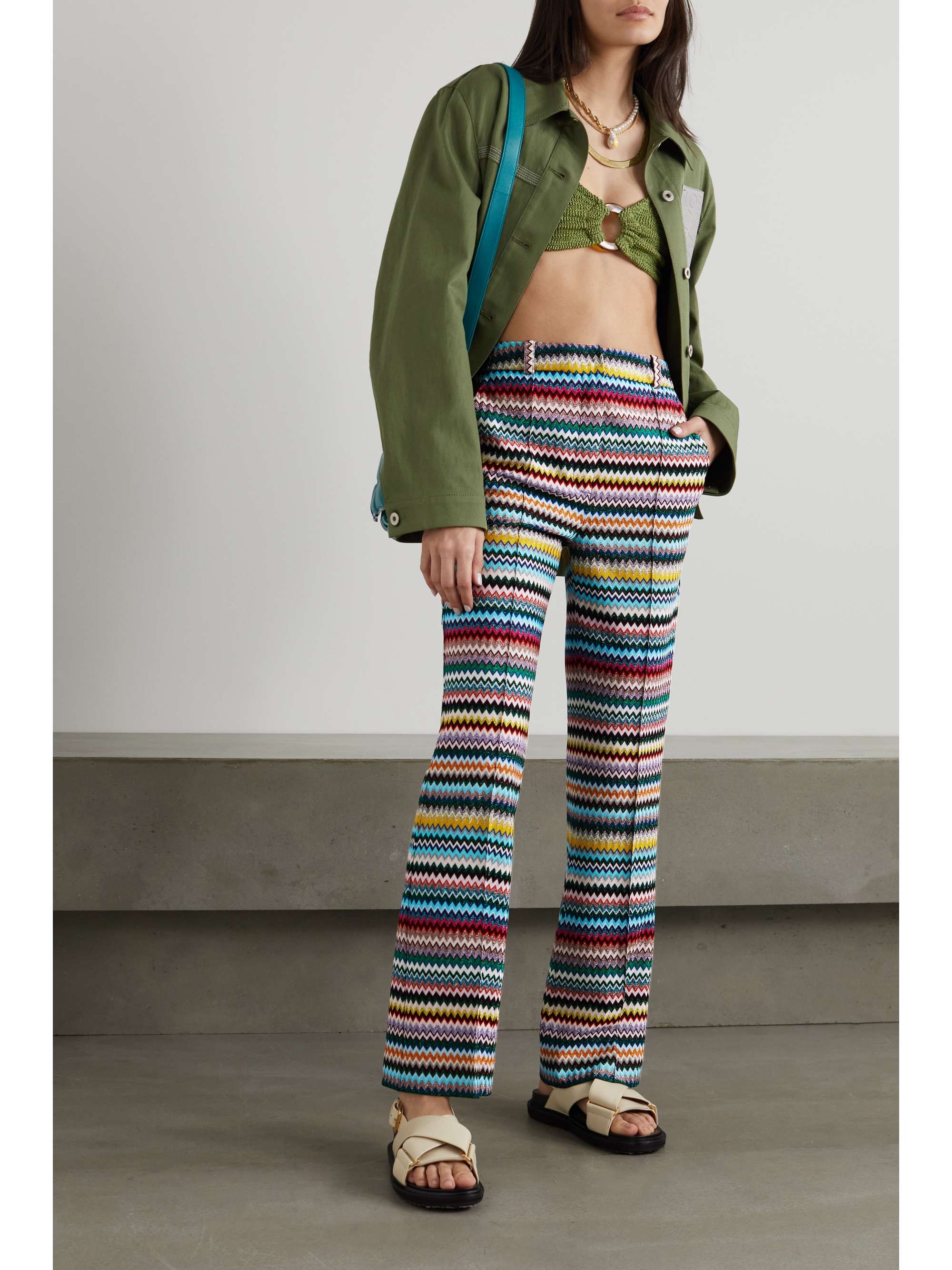 missoni knit pants