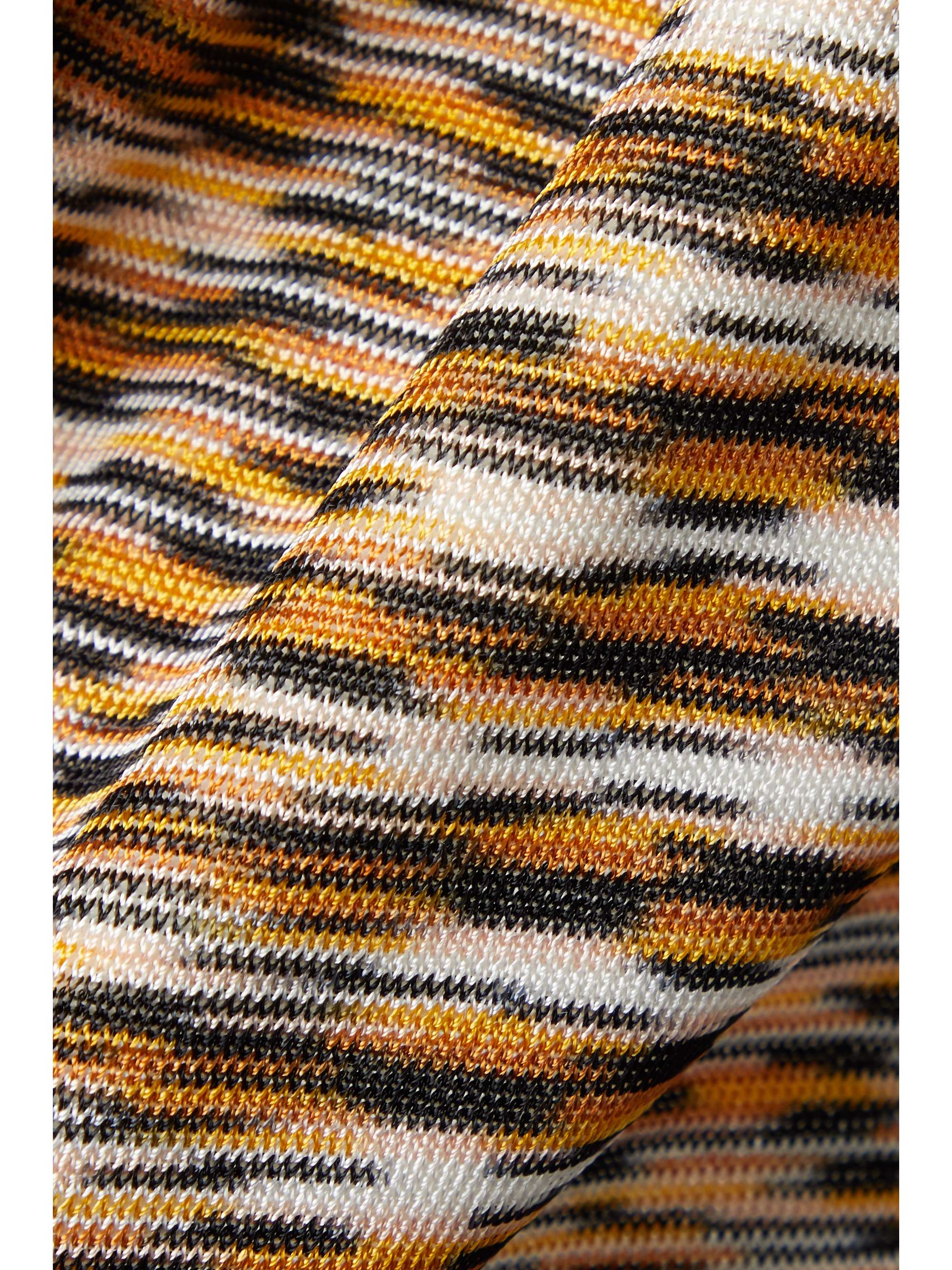 MISSONI 配腰带羊毛混纺提花外套