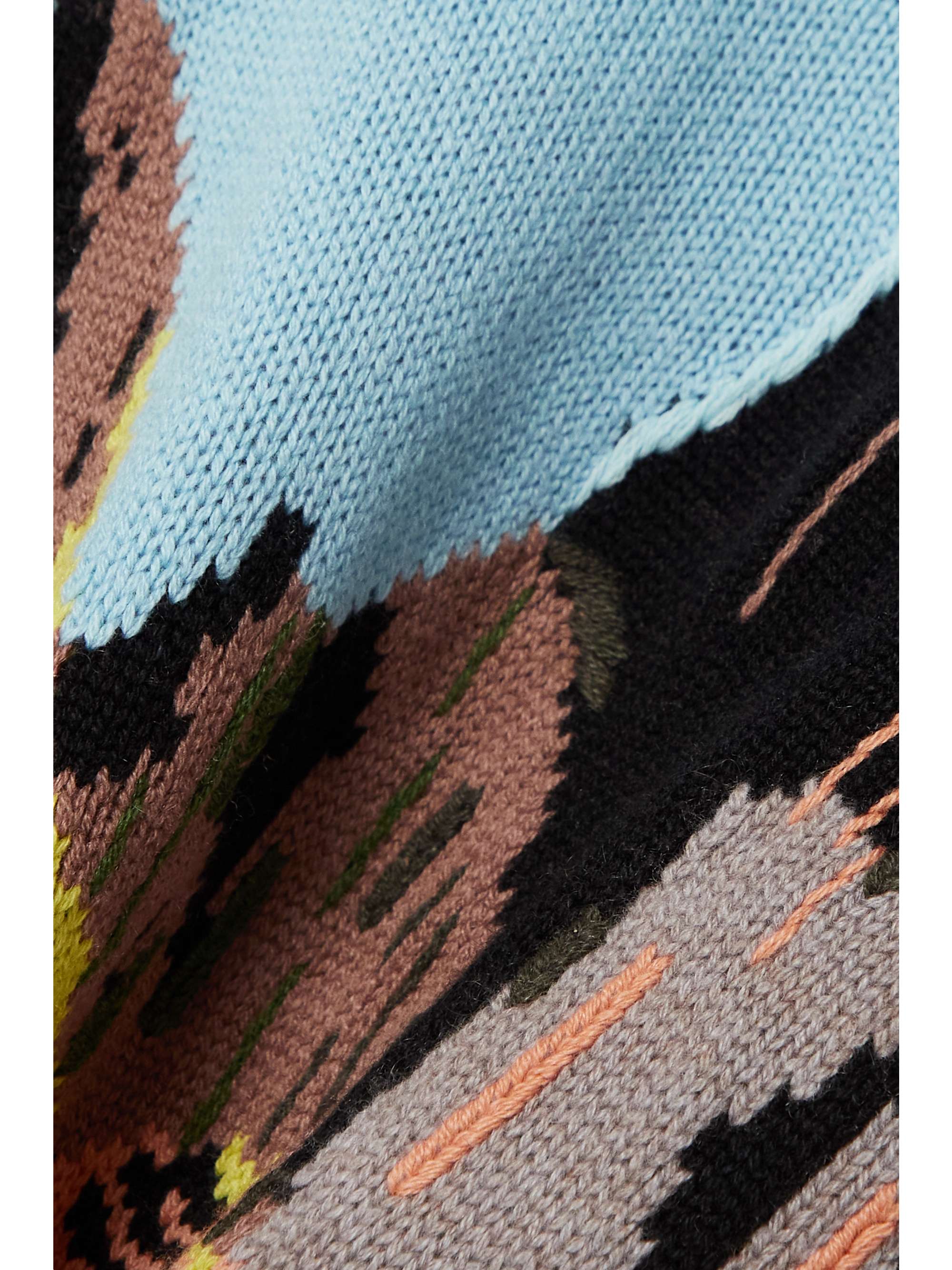 GABRIELA HEARST Ines embroidered cashmere-jacquard sweater