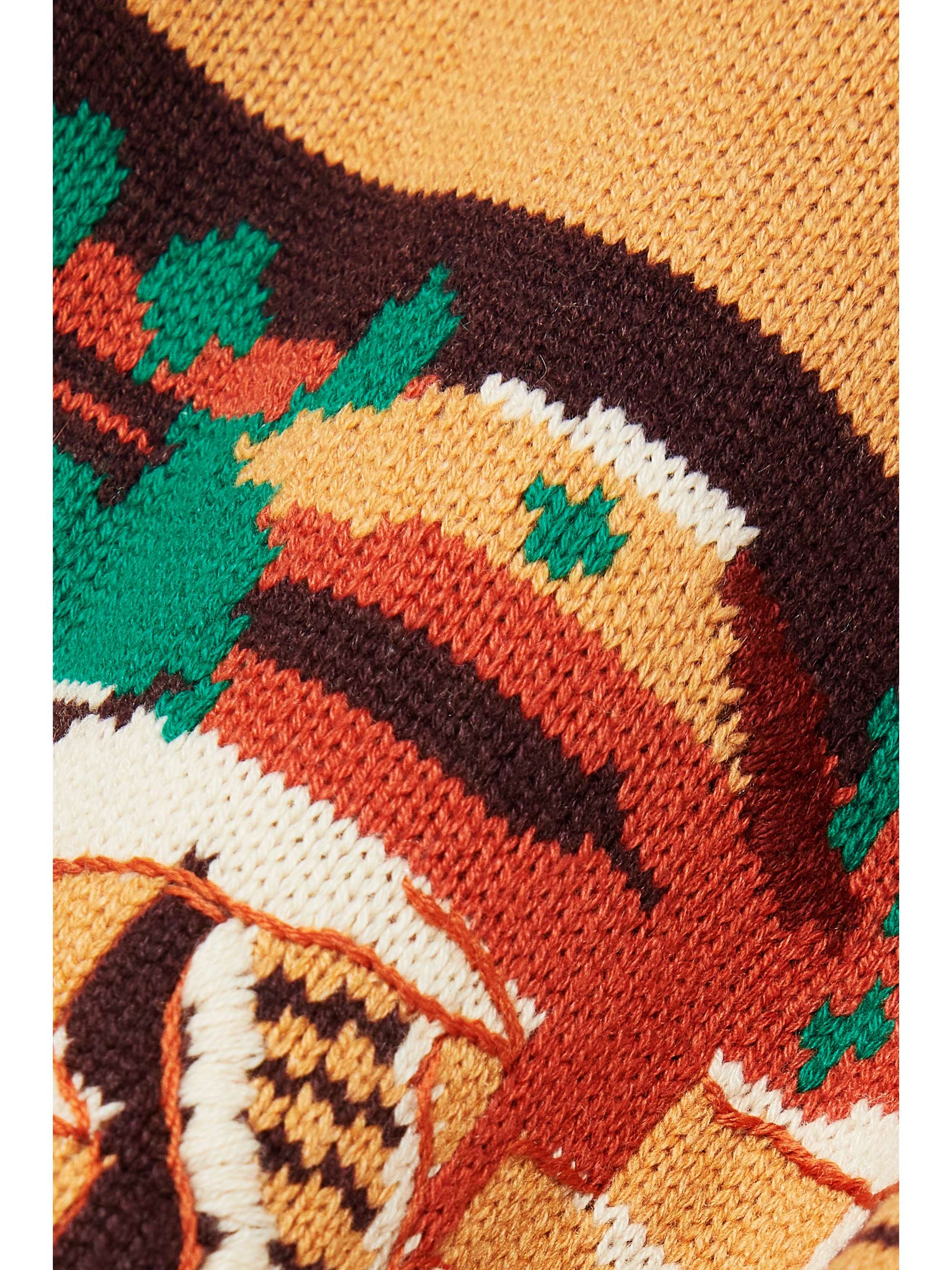 GABRIELA HEARST Ines embroidered cashmere-jacquard sweater