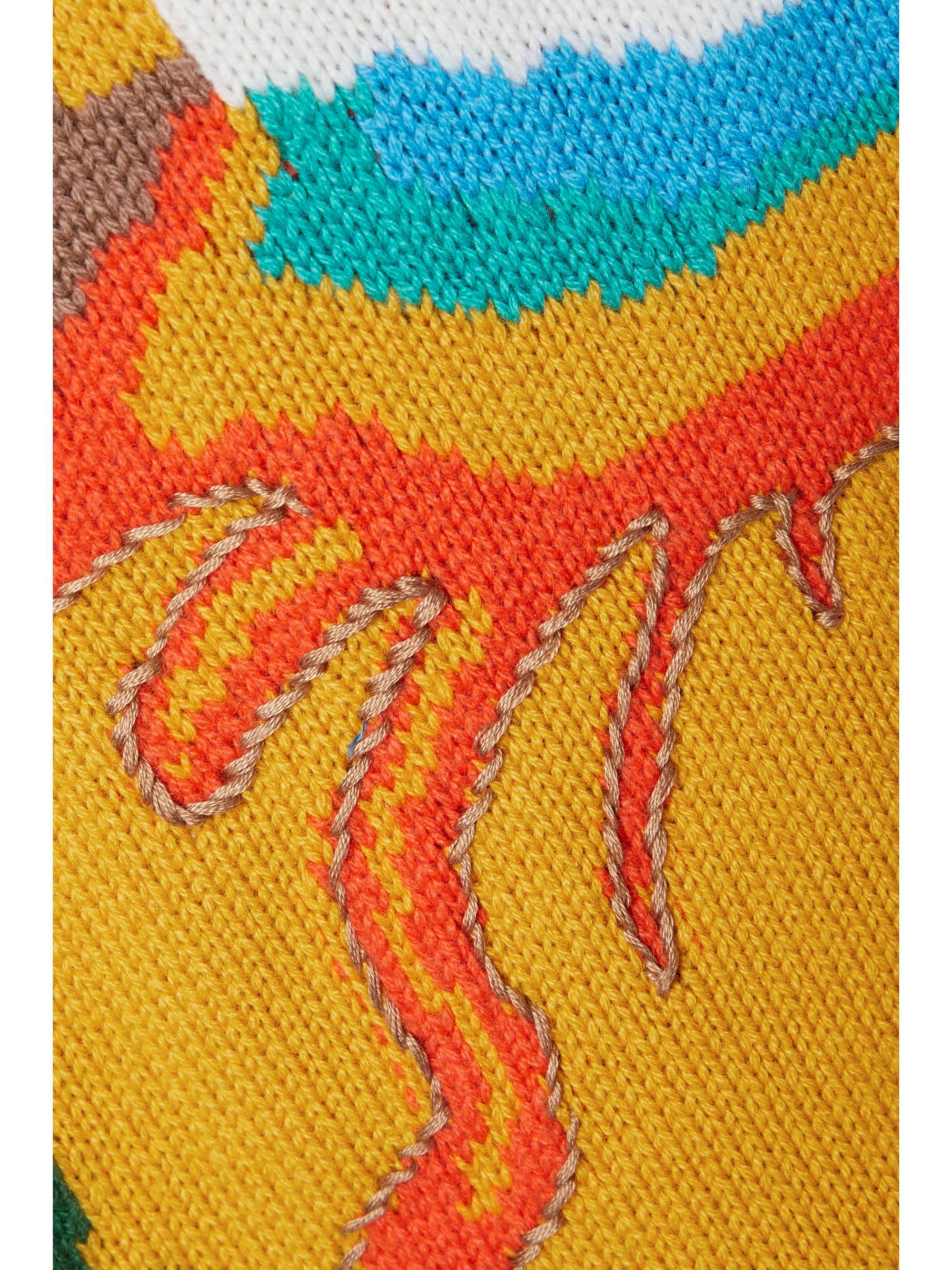 GABRIELA HEARST Ines embroidered intarsia cashmere sweater
