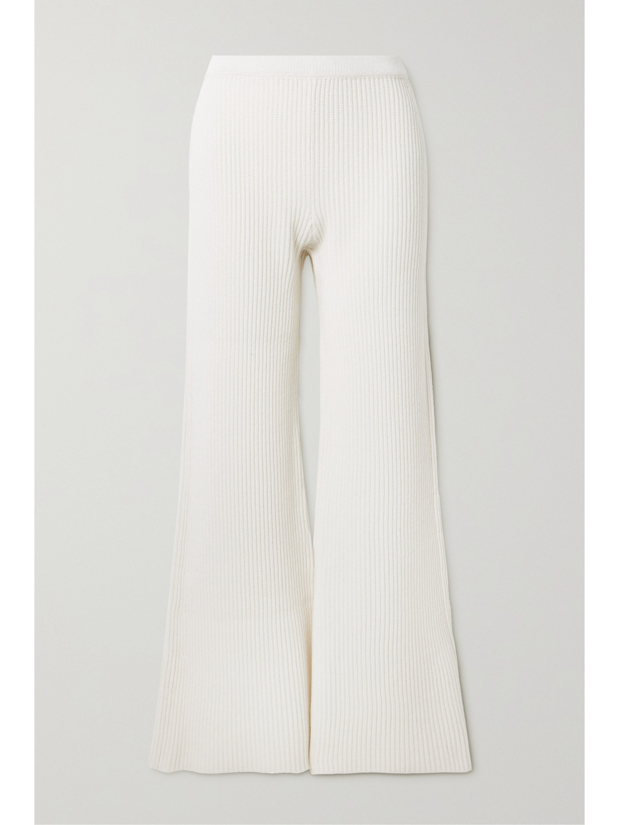 Gabriela Hearst Nadia Cashmere And Silk-blend Wide-leg Pants - Ivory