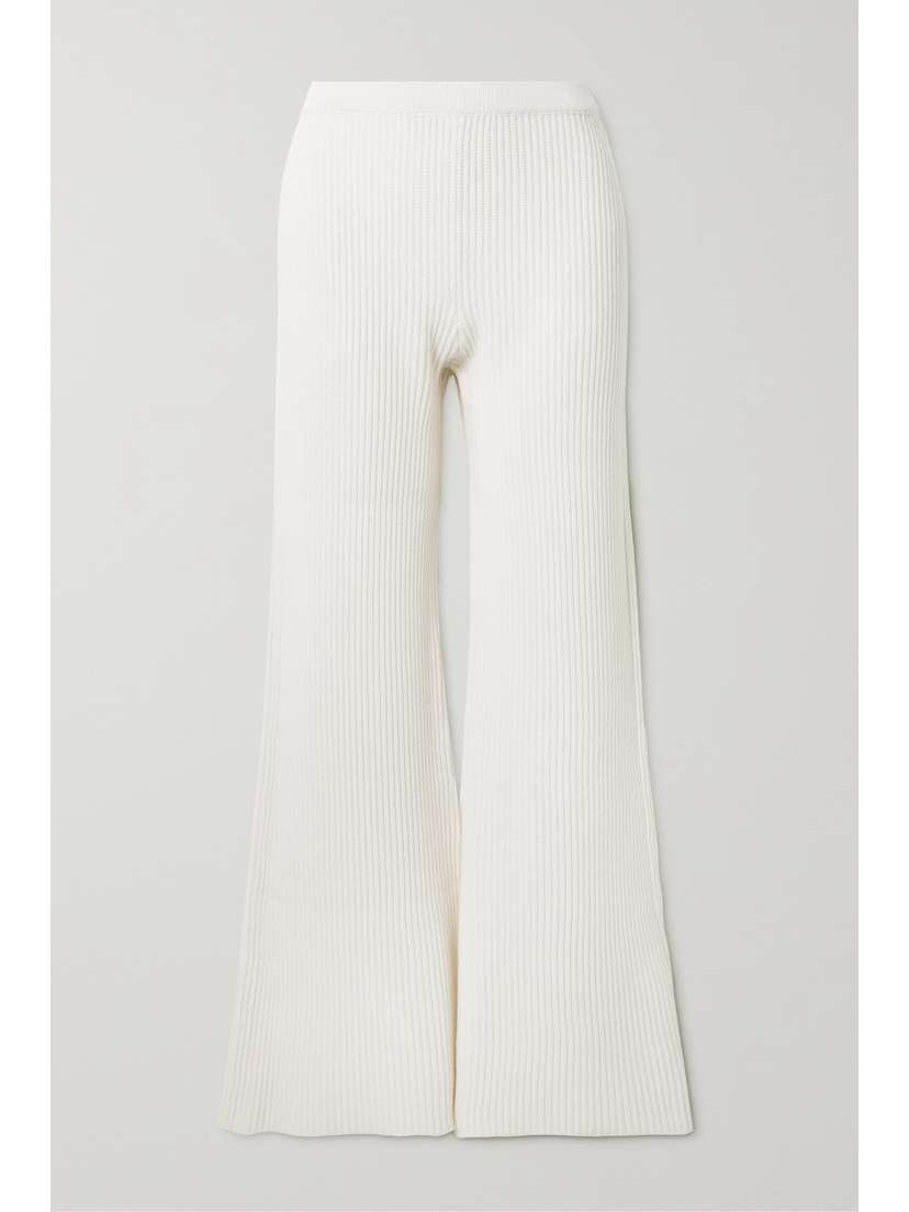 Gabriela Hearst Nadia Cashmere And Silk-blend Wide-leg Pants - x large