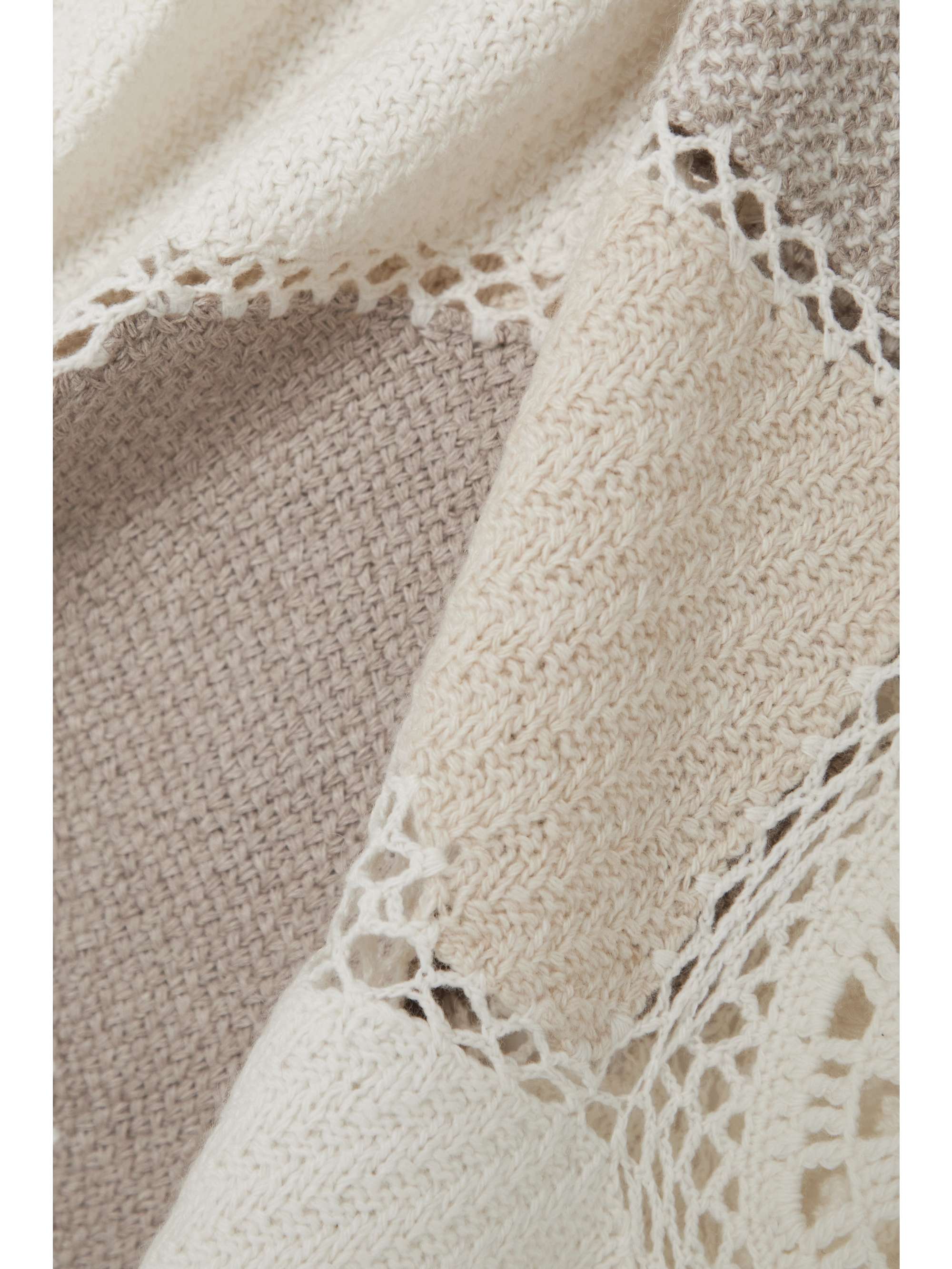GABRIELA HEARST Sara crochet-trimmed patchwork wool and cashmere-blend tank