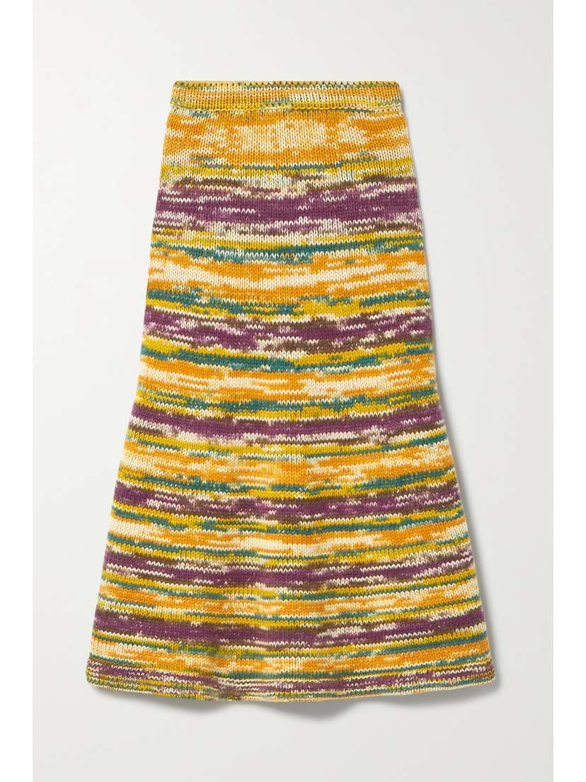 Gabriela Hearst Sana Recycled Cashmere Midi Skirt - x large