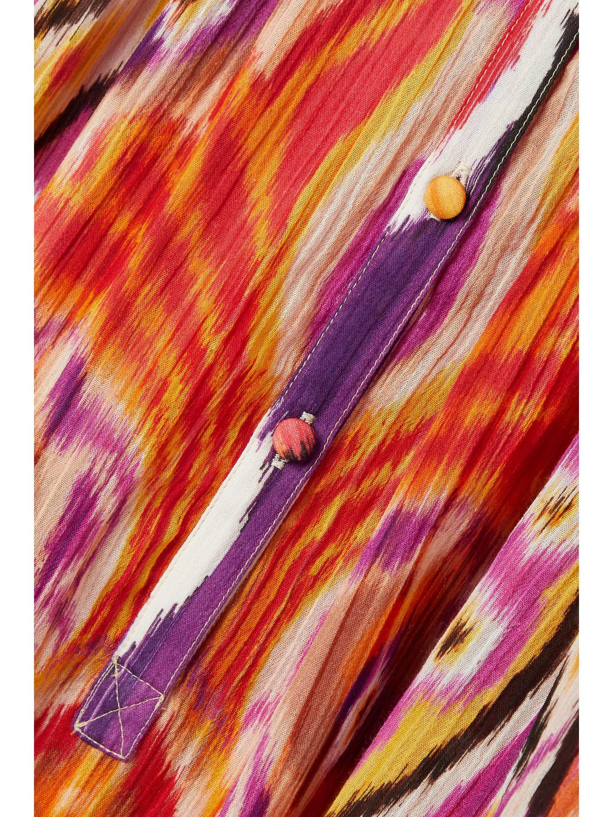 ETRO Printed cotton-crepon blouse