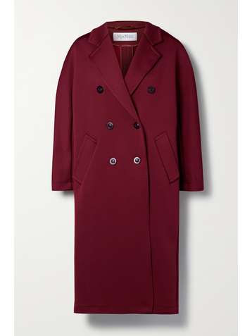 막스마라 마담2 더블 코트 - 레드 Max Mara Madame2 double-breasted woven coat