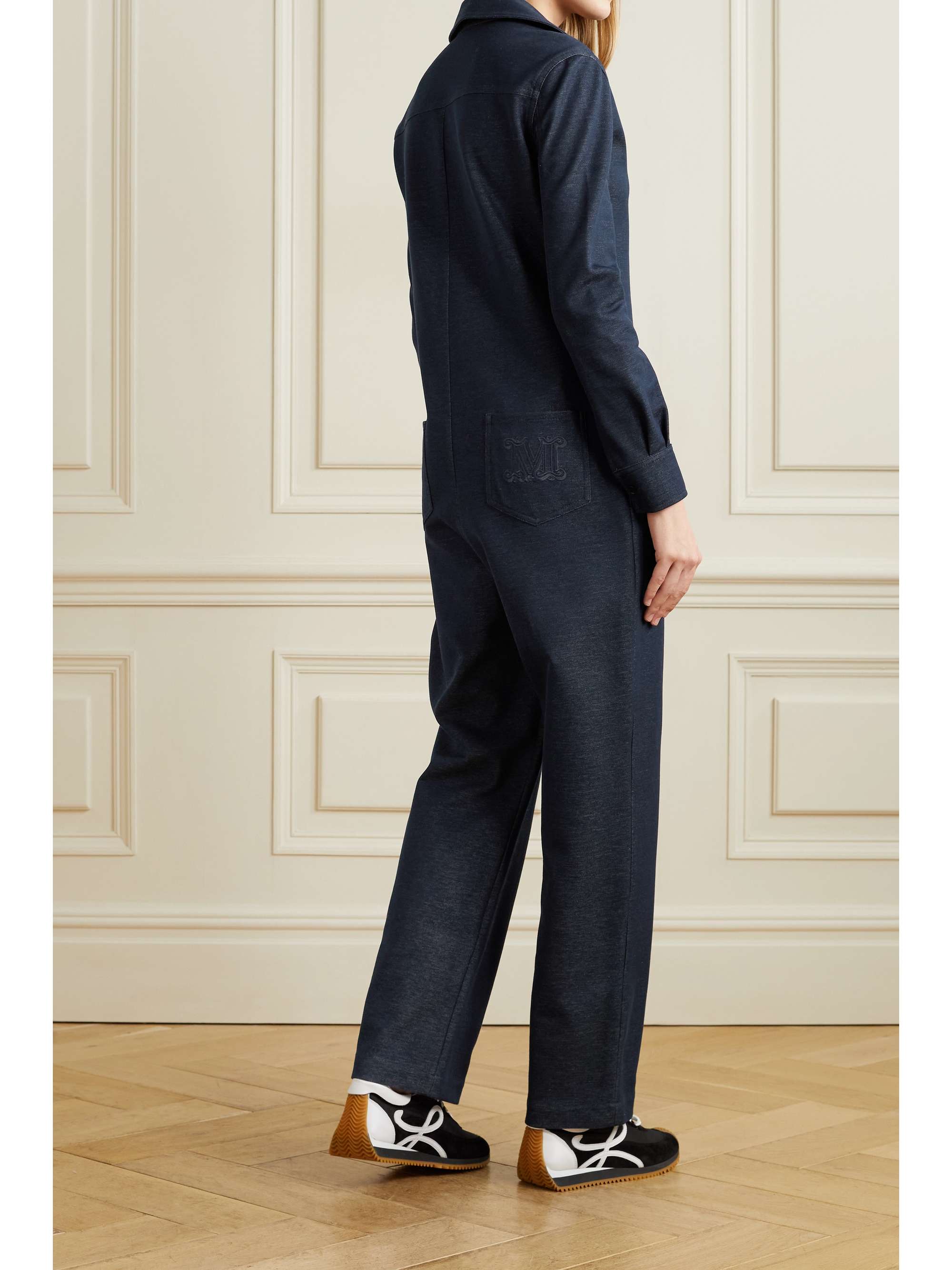 MAX MARA Oggetti cotton-blend chambray jumpsuit