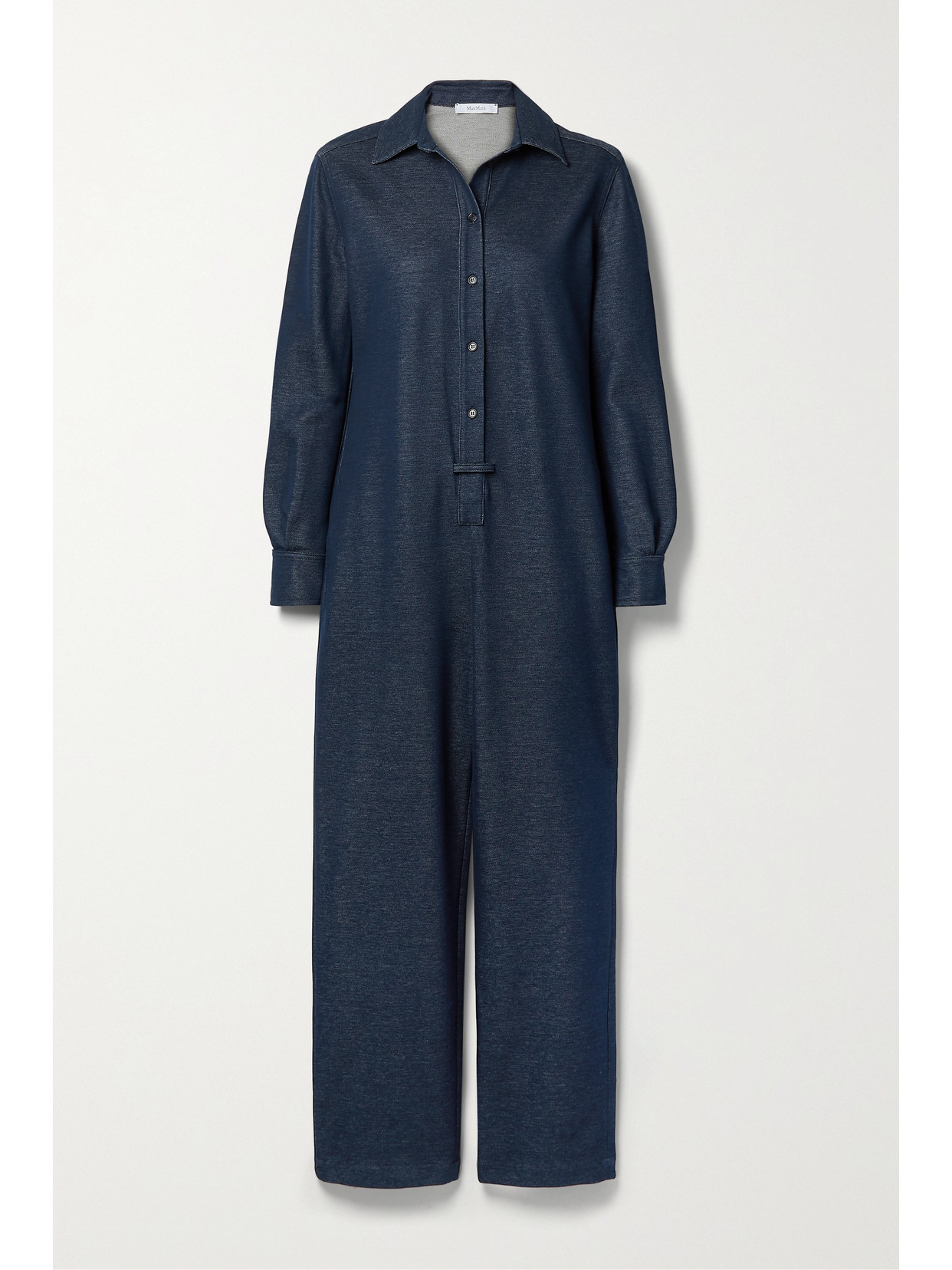 Max Mara Jumpsuit Aus Jersey Aus Einer Baumwollmischung In Blue