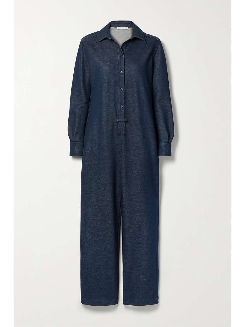 Max Mara — Oggetti cotton-blend chambray jumpsuit