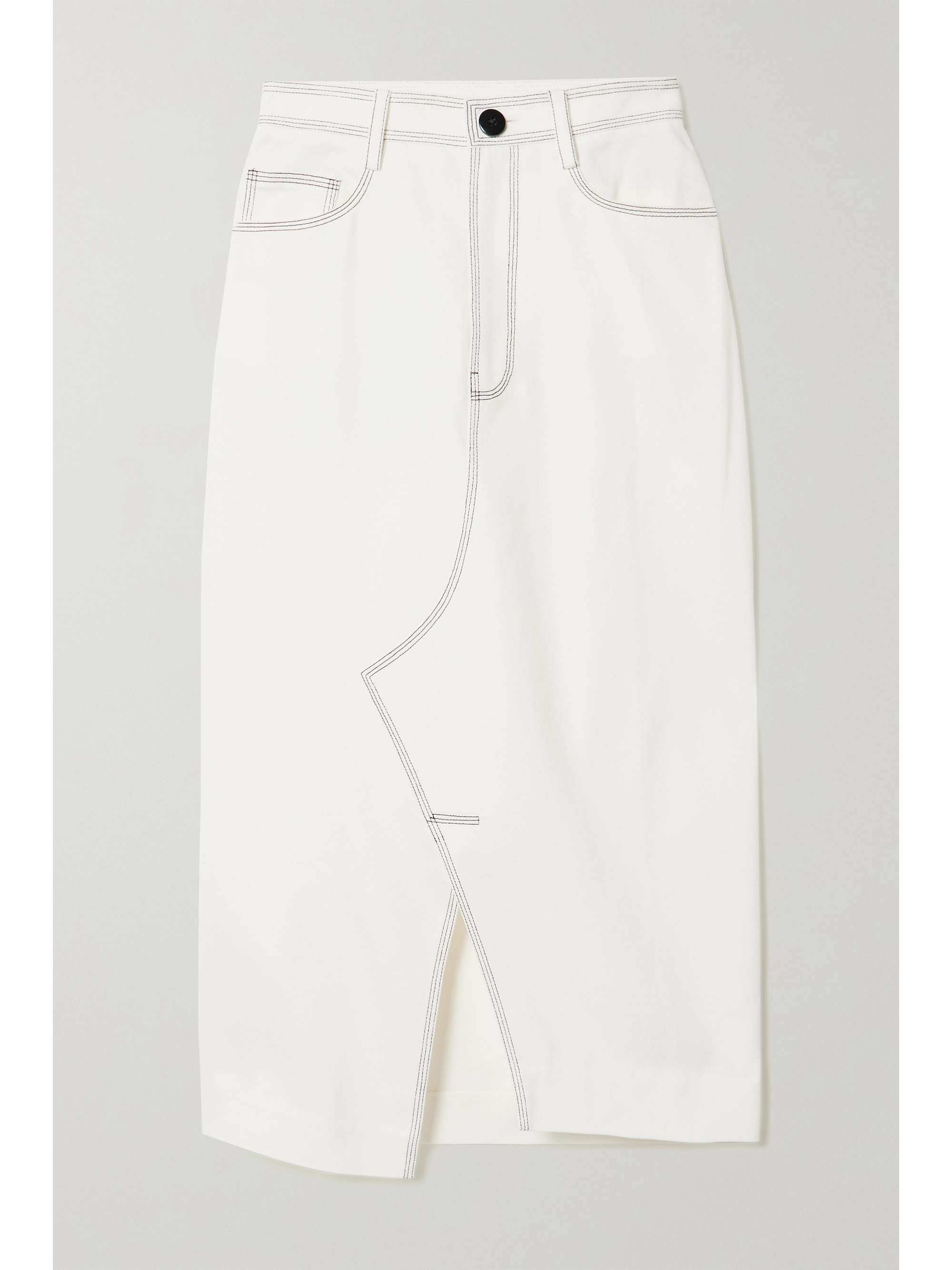 white net midi skirt