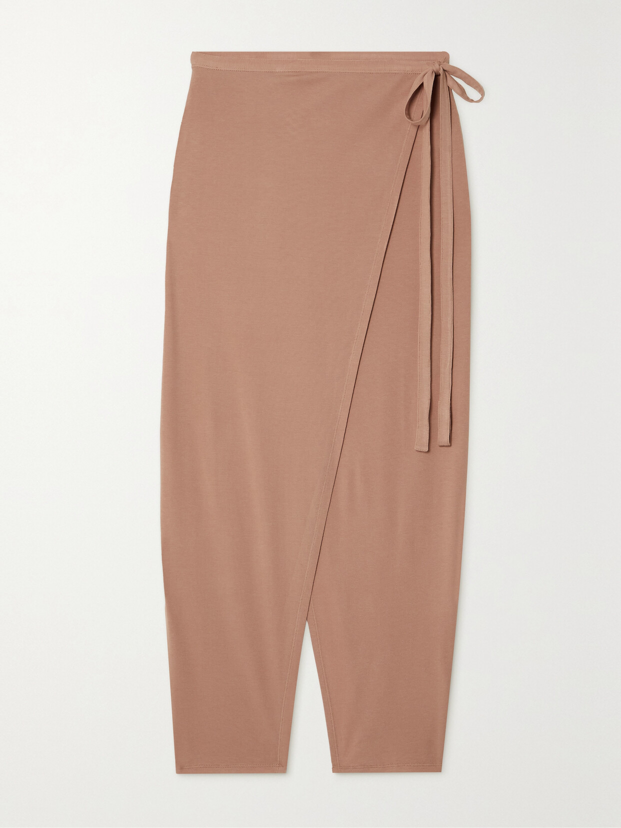 Bouguessa Andy Tencel Lyocell-blend Jersey Wrap Midi Skirt
