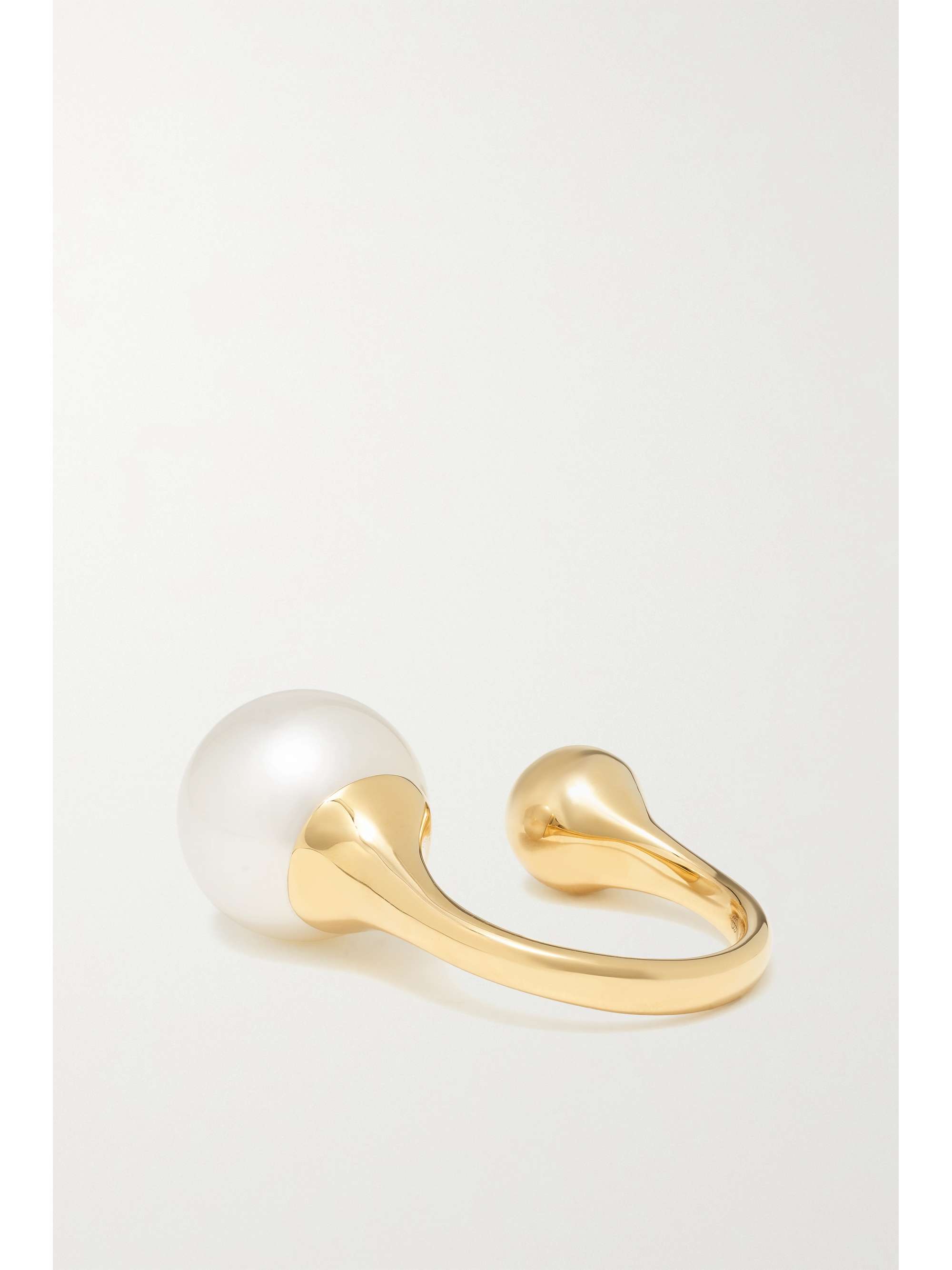 STATE PROPERTY Nemara 18-karat gold, pearl and diamond ring