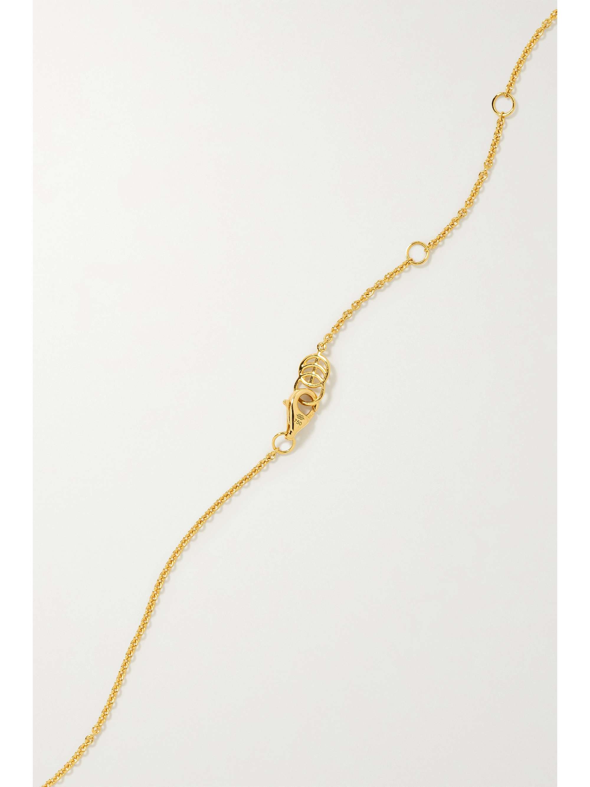 STATE PROPERTY Spade Kette aus 18 Karat Gold mit Diamanten