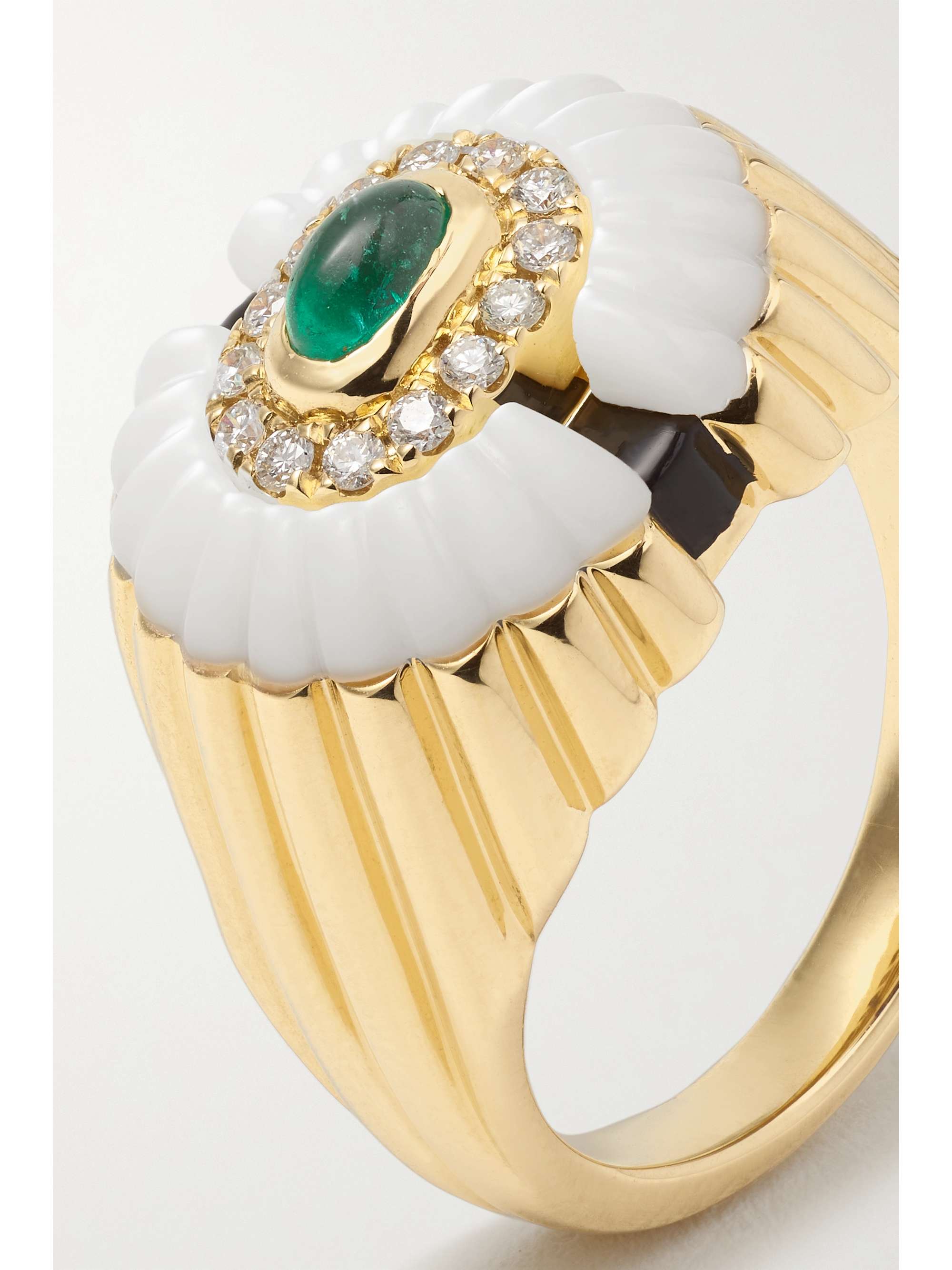STATE PROPERTY Alara Ring aus 18 Karat Gold mit mehreren Steinen