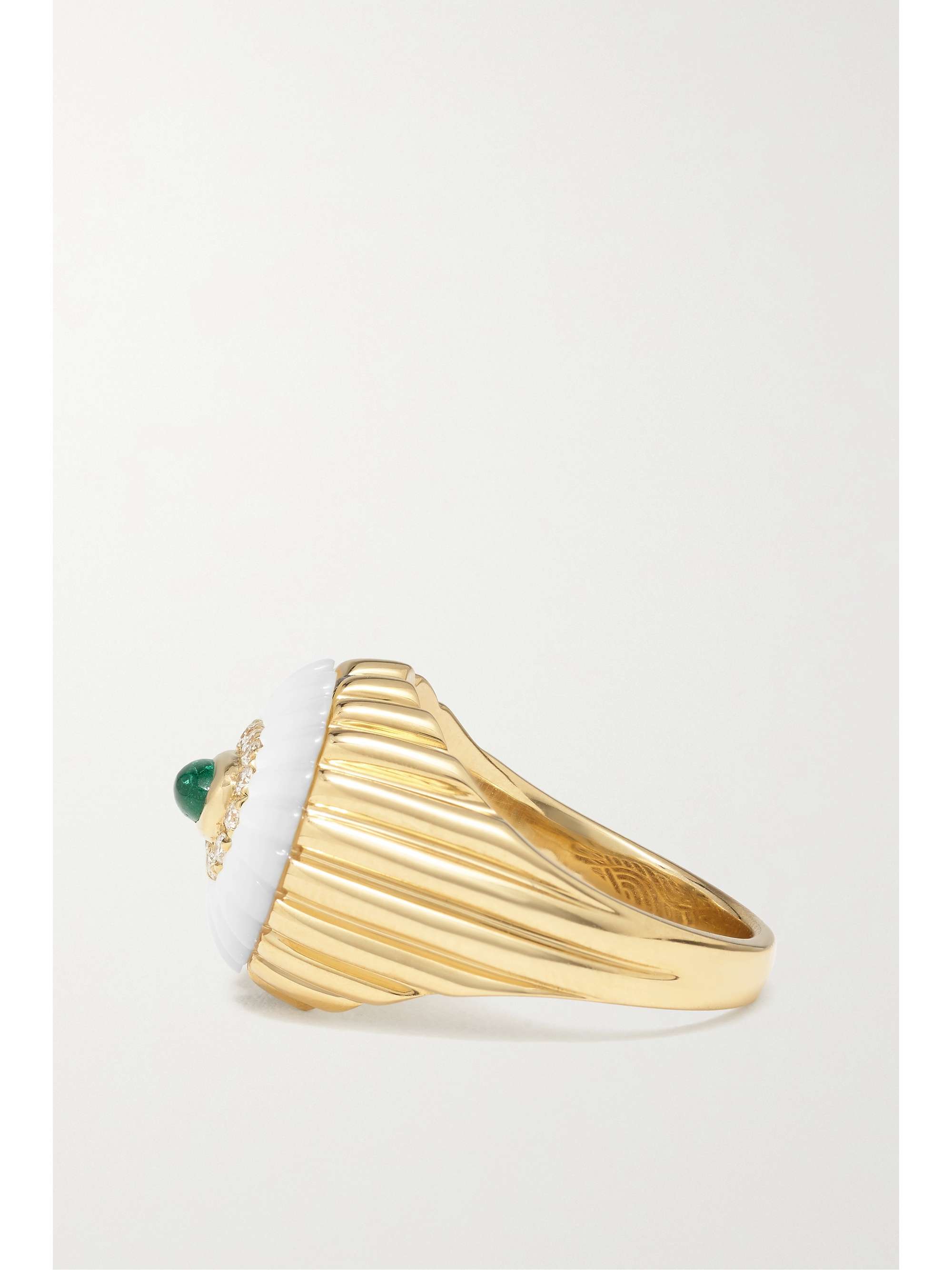 STATE PROPERTY Alara Ring aus 18 Karat Gold mit mehreren Steinen