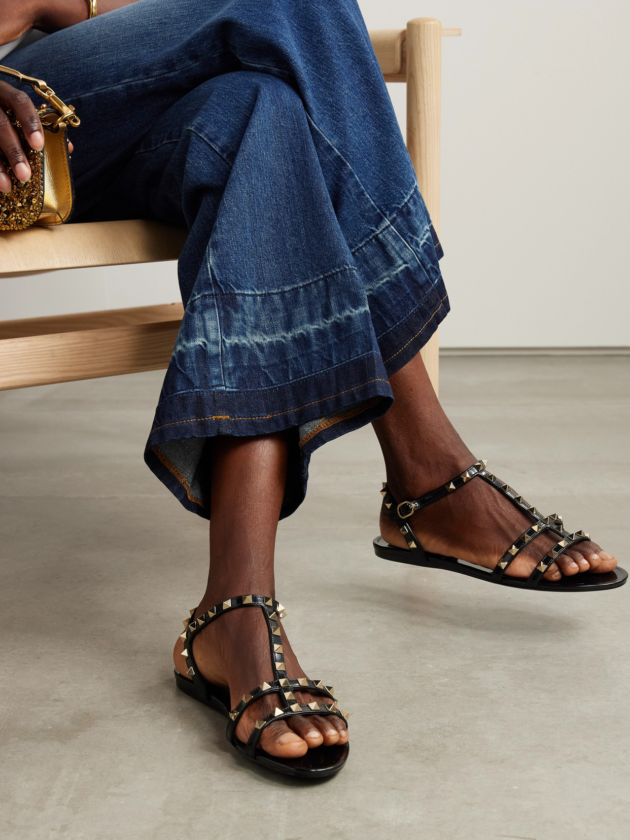 Valentino cheap rubber slippers
