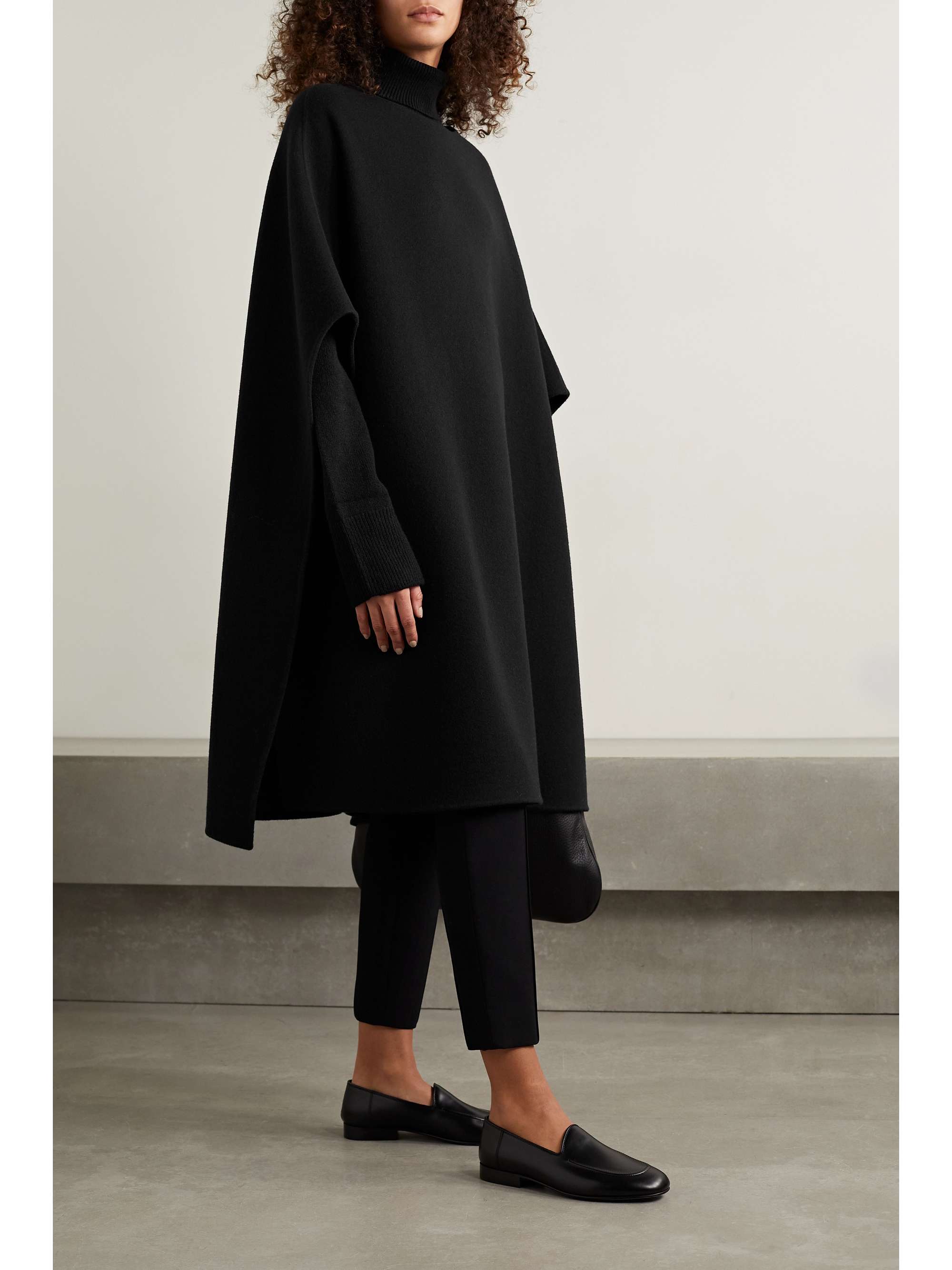 THE ROW Bruun wool and cashmere-blend poncho