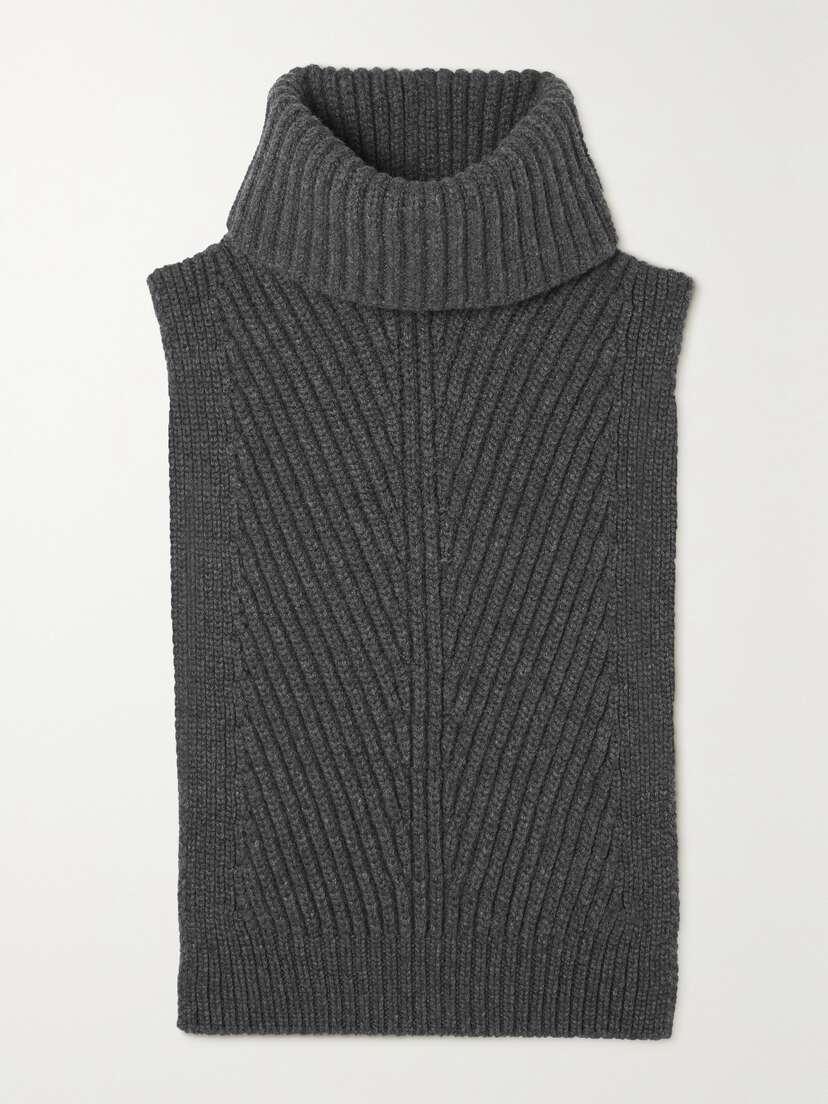 The Row — Aso ribbed cashmere turtleneck tank